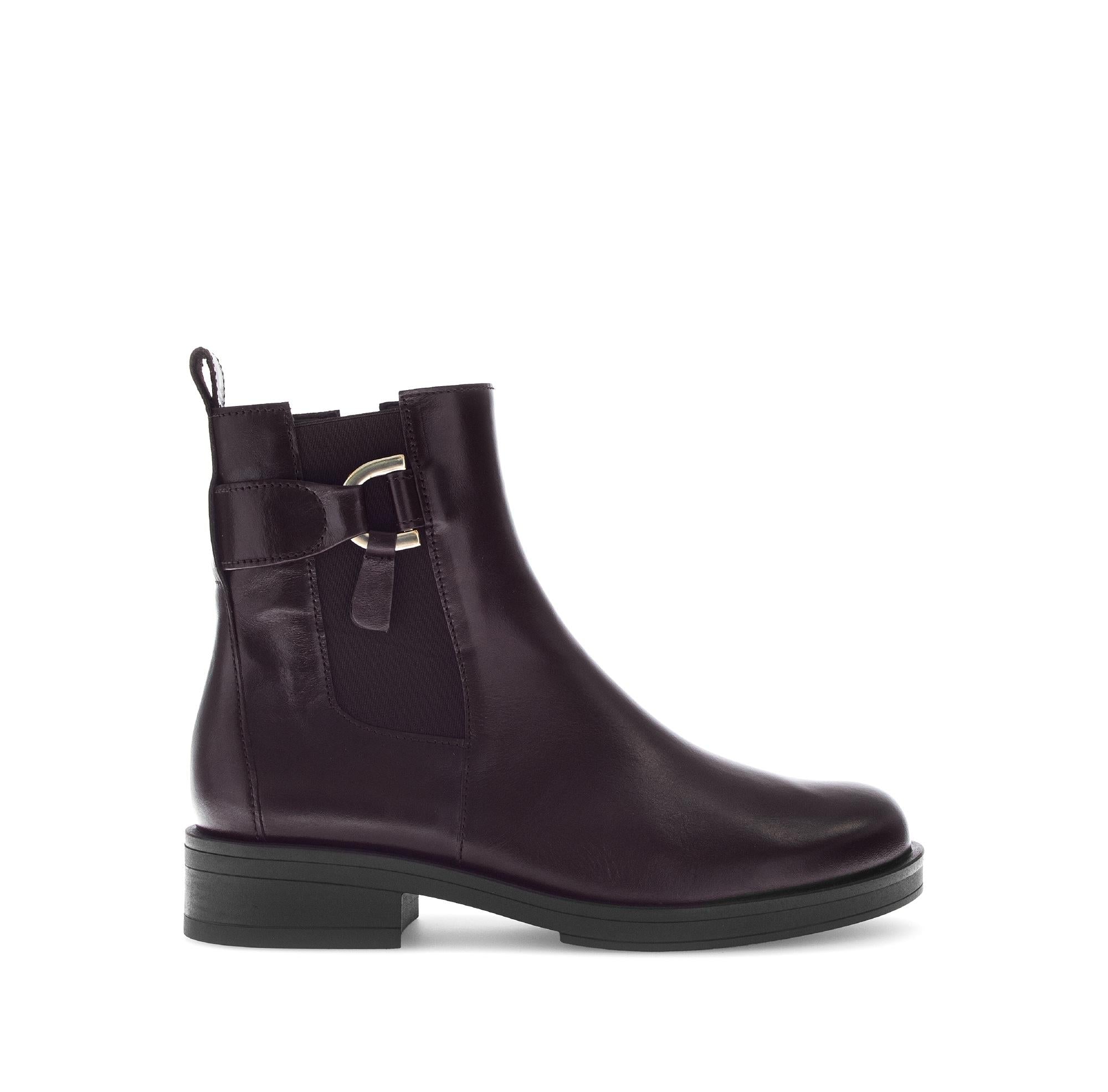 Bottines en cuir lisse à talon décroché, GABOR