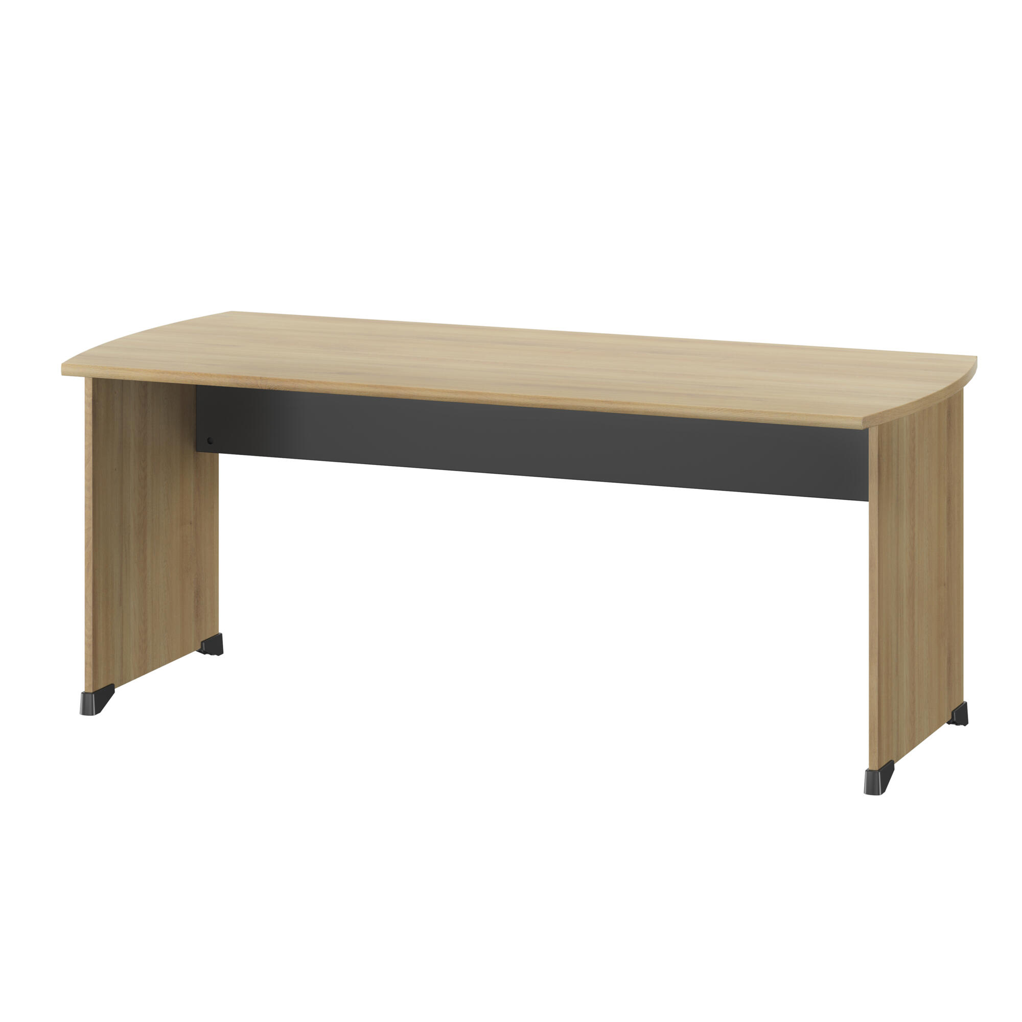 Table bureau avec voile de fond et patins abs, GAMI