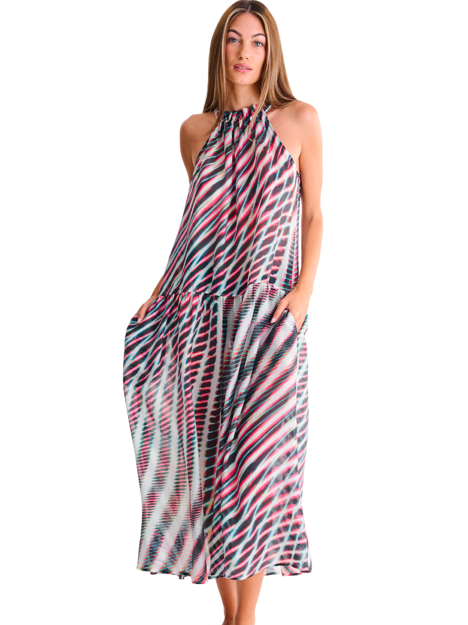 Robe longue de plage ATLANTIDA, LISCA