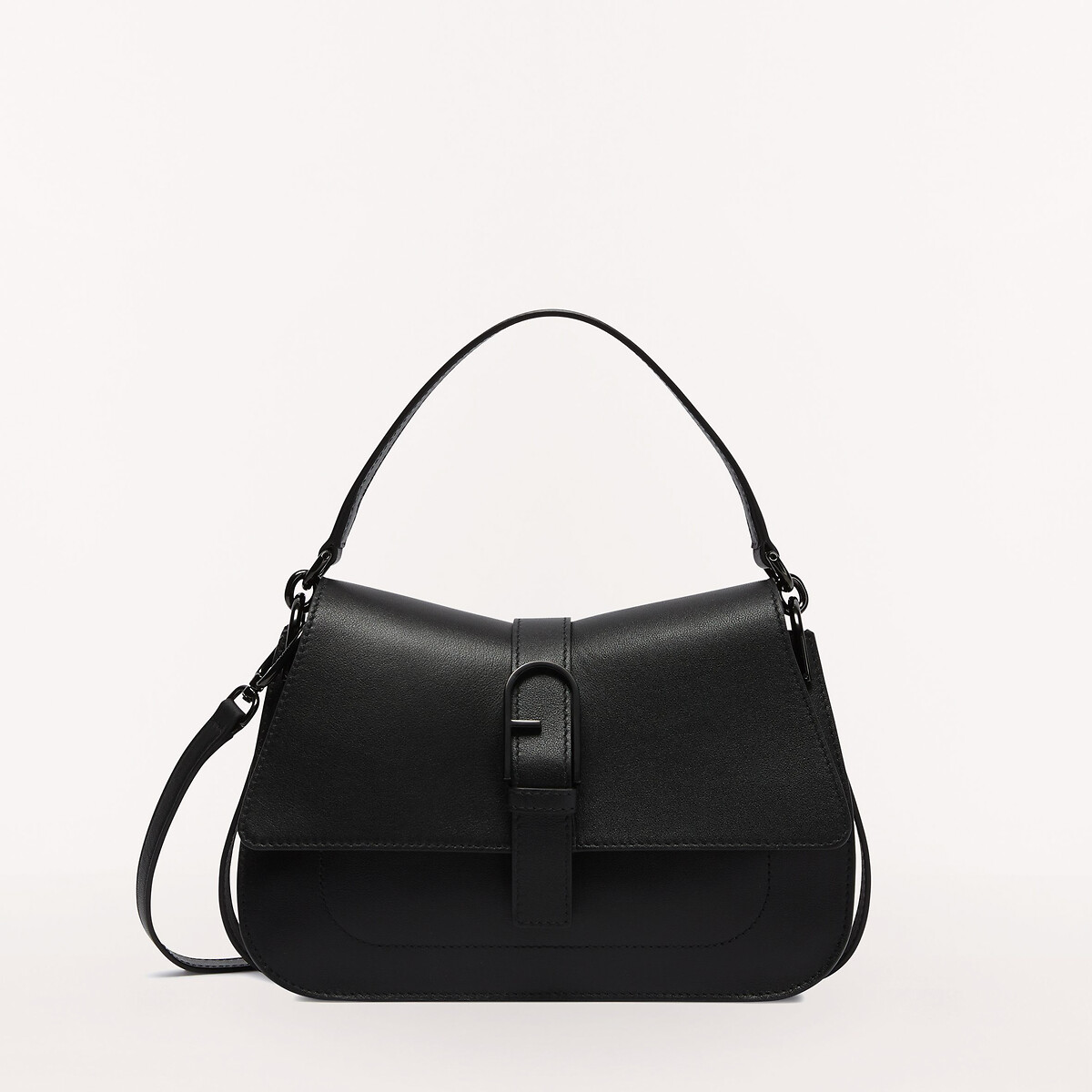 Flow Leather Shoulder Bag, Medium