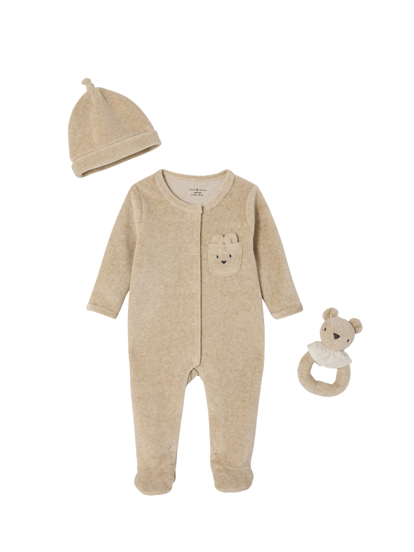 Coffret naissance mixte bébé, ENVIE DE FRAISE