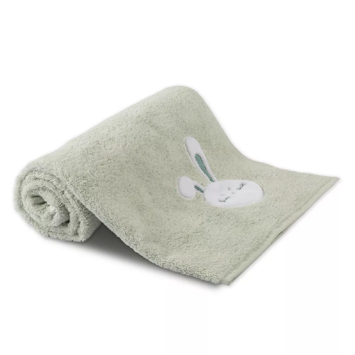 Drap de douche pur coton PETIT LAPIN, GARNIER THIEBAUT