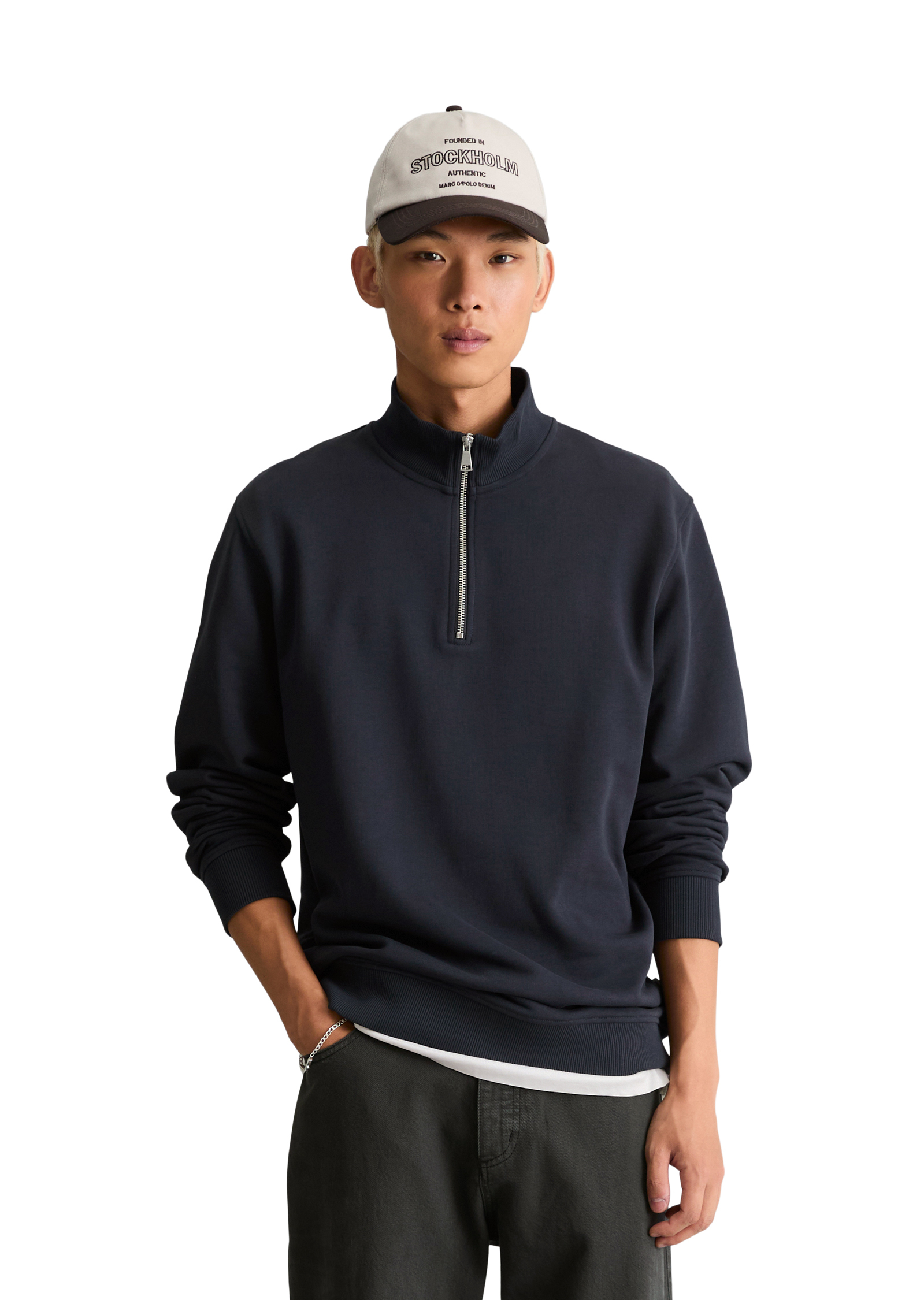 Sweat à capuche en pur coton biologique, MARC O’POLO DENIM