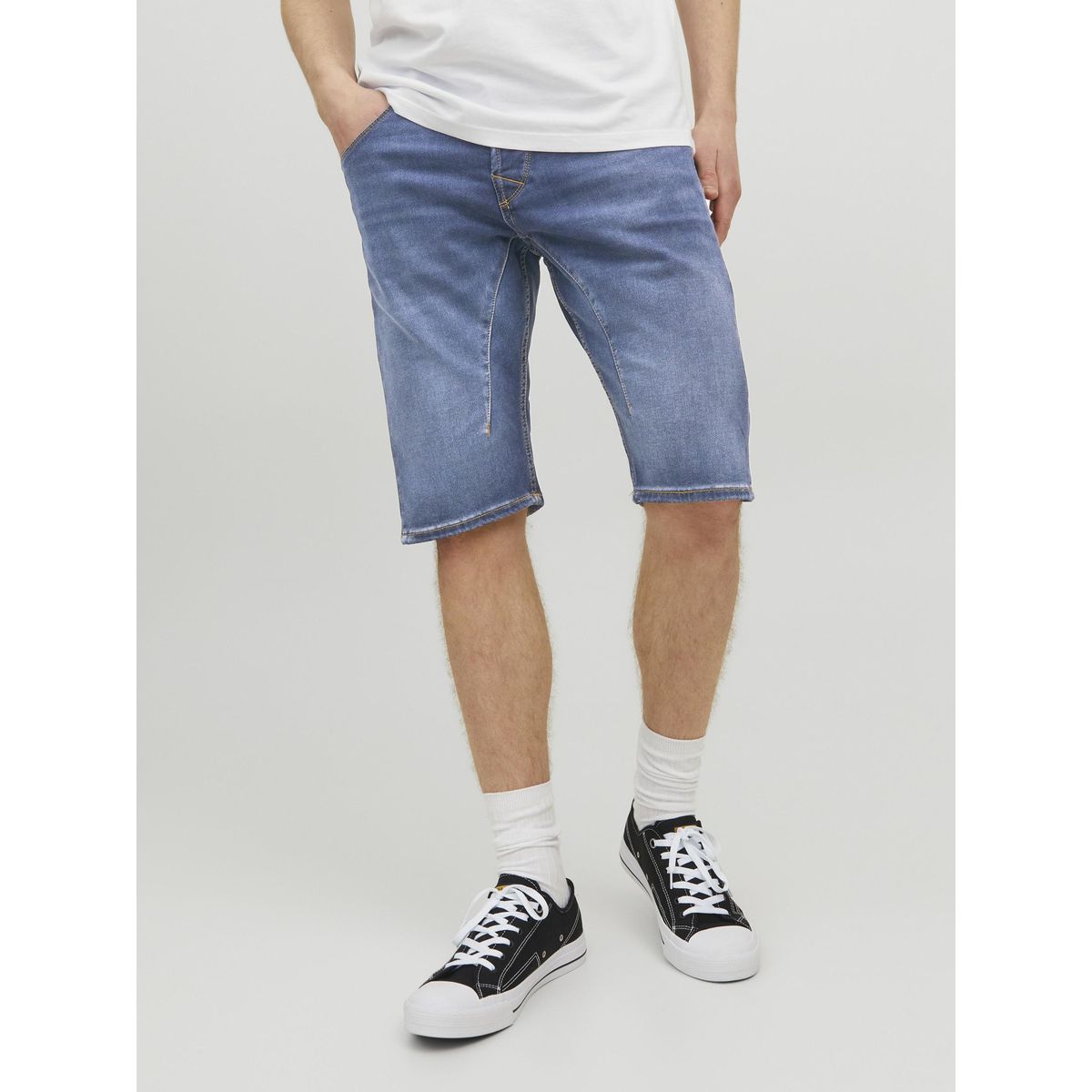 Bermuda long jean online homme