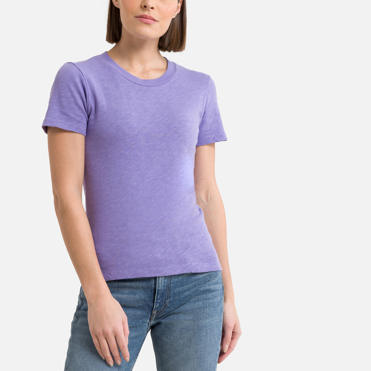 Sonoma Cotton T-Shirt with Crew Neck and Short Sleeves