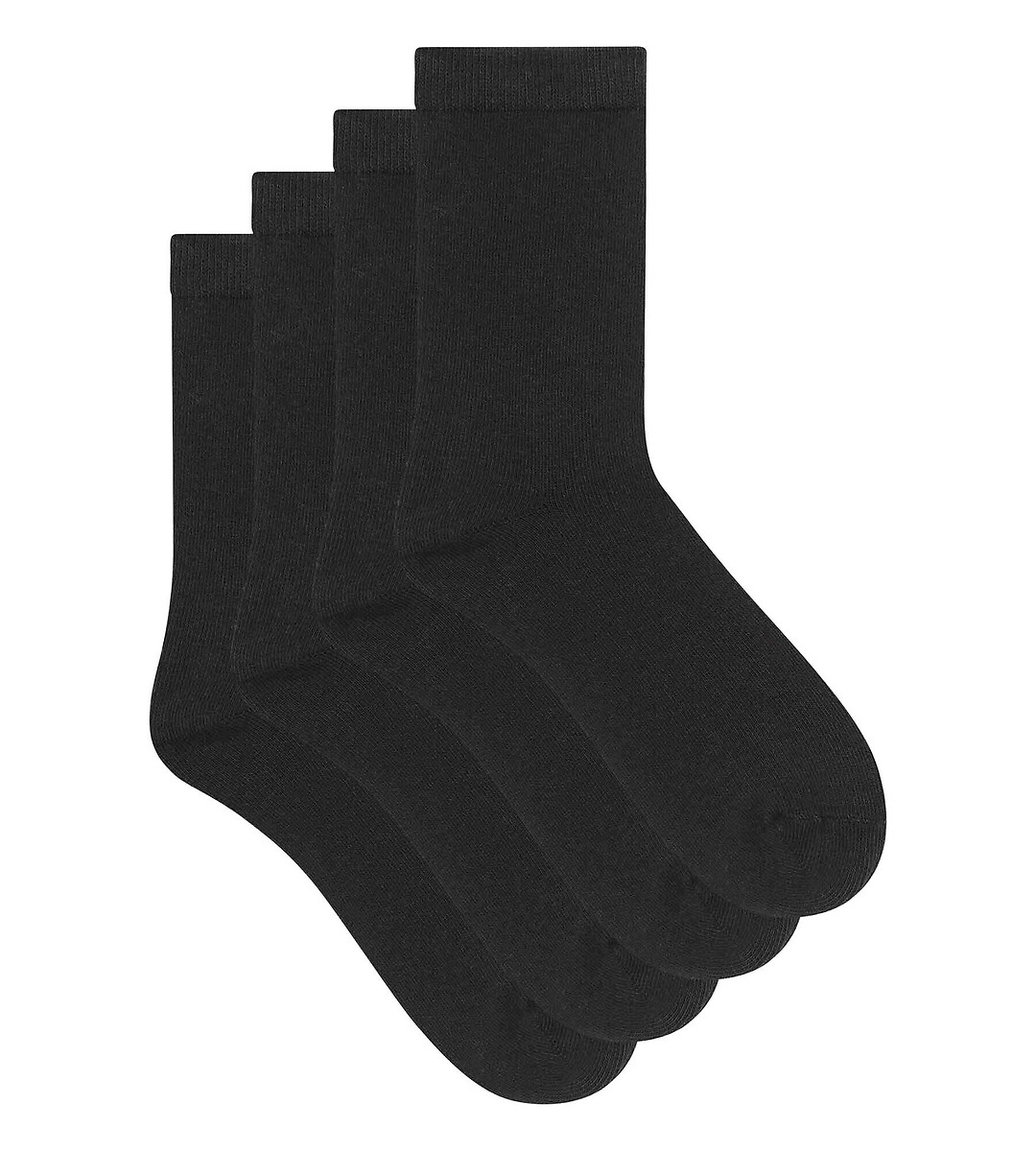 Lot de 2 paires de chaussettes hautes, avec intérieur polaire, DIM