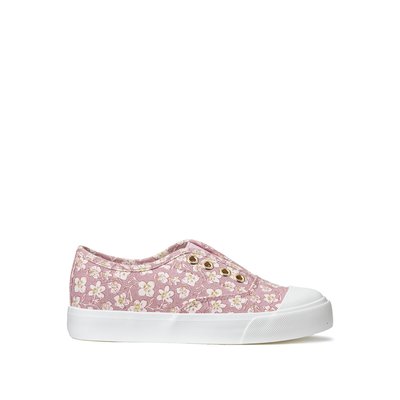 Flache Canvas-Sneakers mit Blumenmuster LA REDOUTE COLLECTIONS