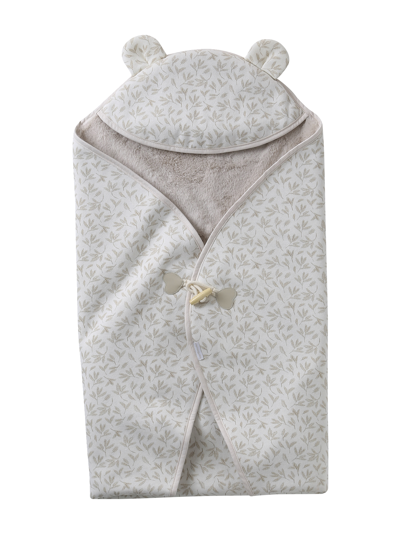 Plaid à capuche en molleton, doublé peluche, VERTBAUDET