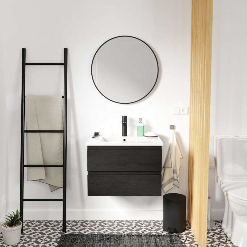 Meuble simple +vasque+robinet+miroir SORRENTO, MOB IN