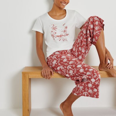 Cropped Short Sleeve Pyjamas LA REDOUTE COLLECTIONS