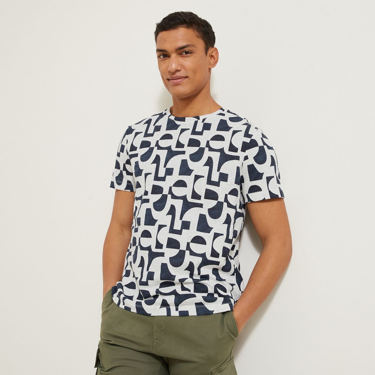 T shirt coton online lin homme