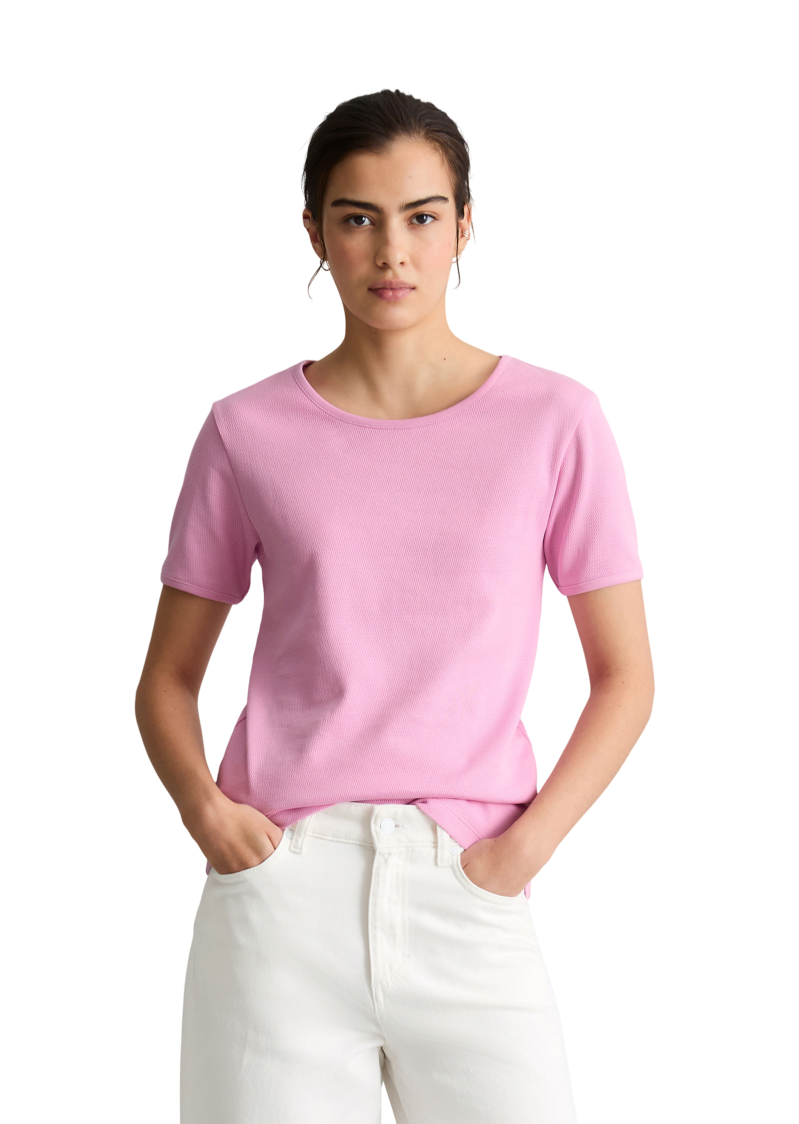 T-shirt DfC avec structure relaxed en pur coton bio, MARC O’POLO DENIM