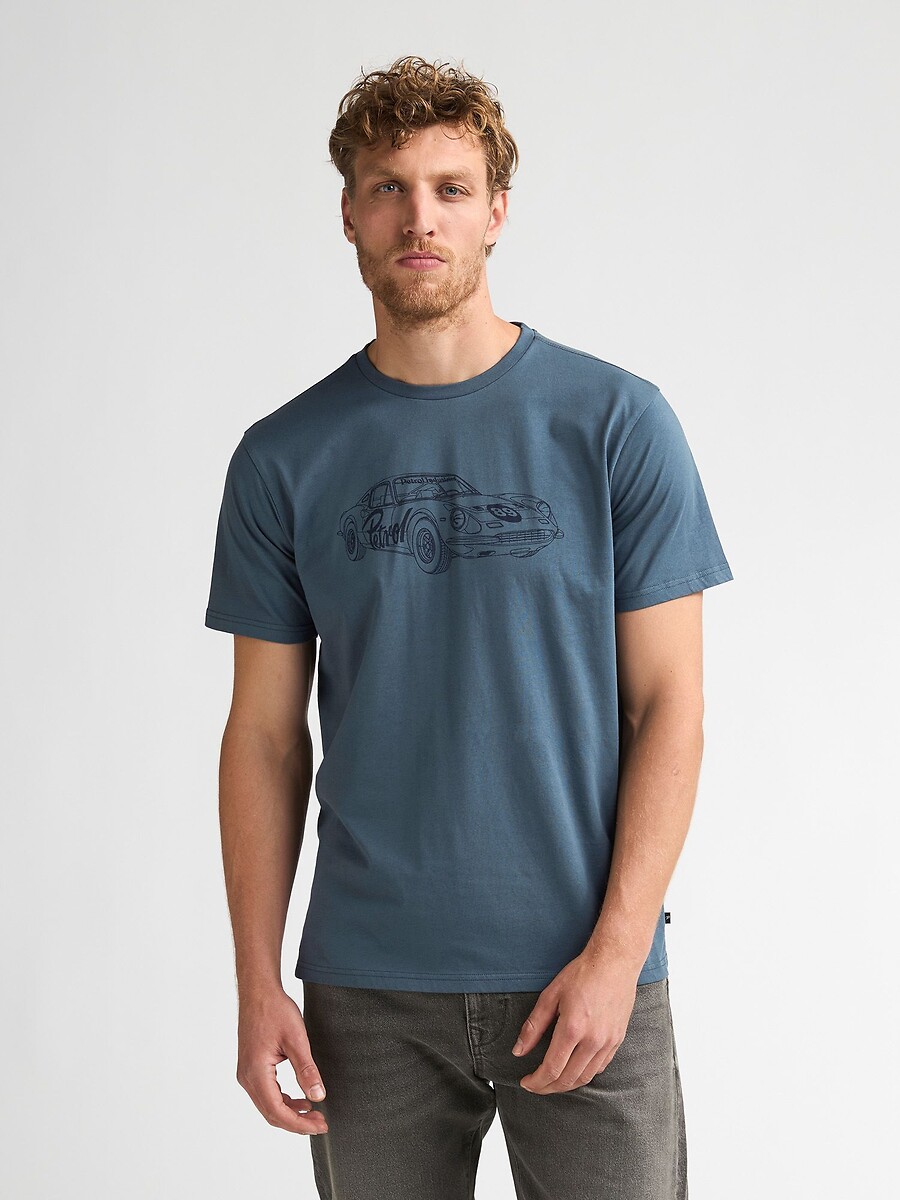 T-shirt manches courtes, col rond, PORSCHE, PETROL INDUSTRIES