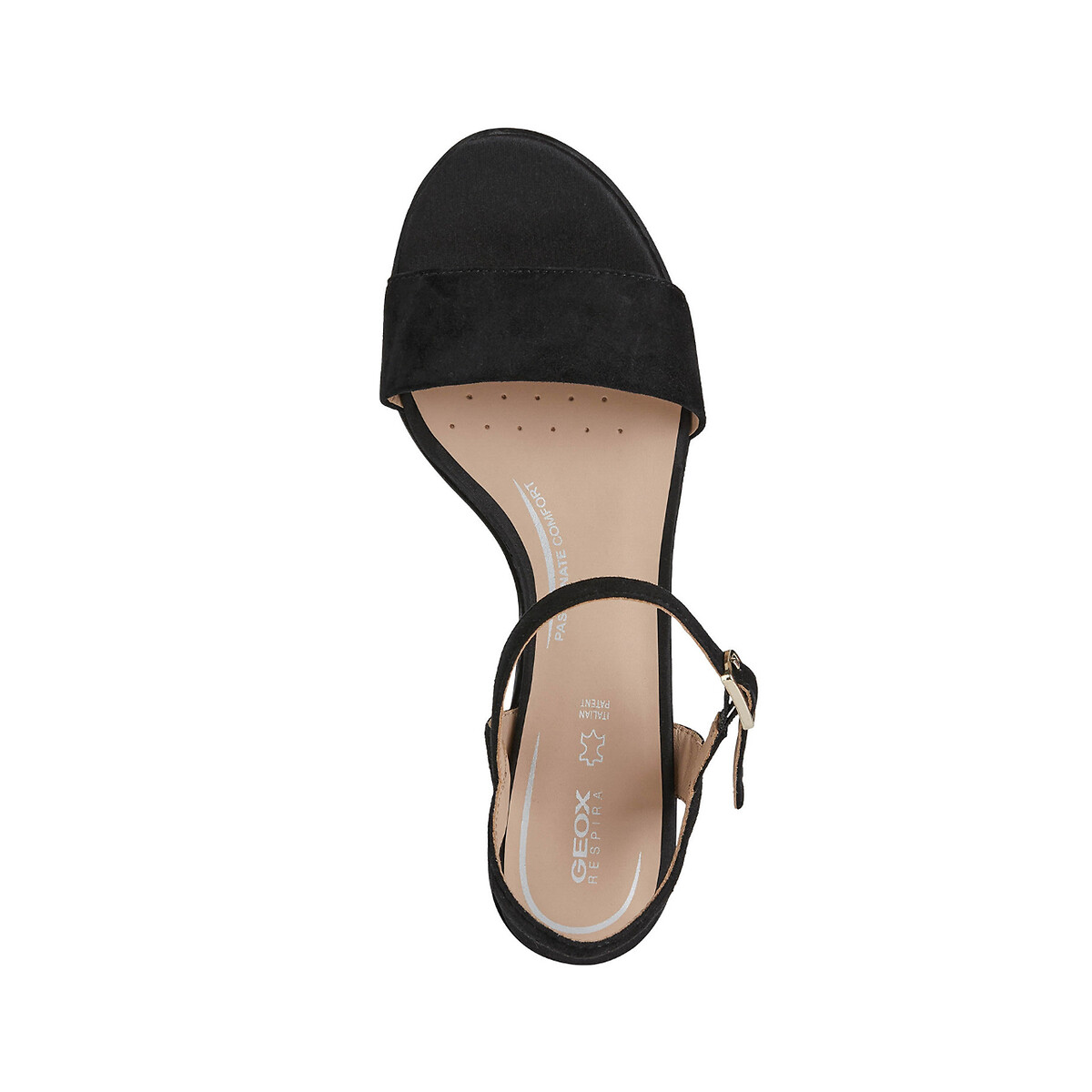 GEOX Sandalias de piel con tacón ancho — photo 5