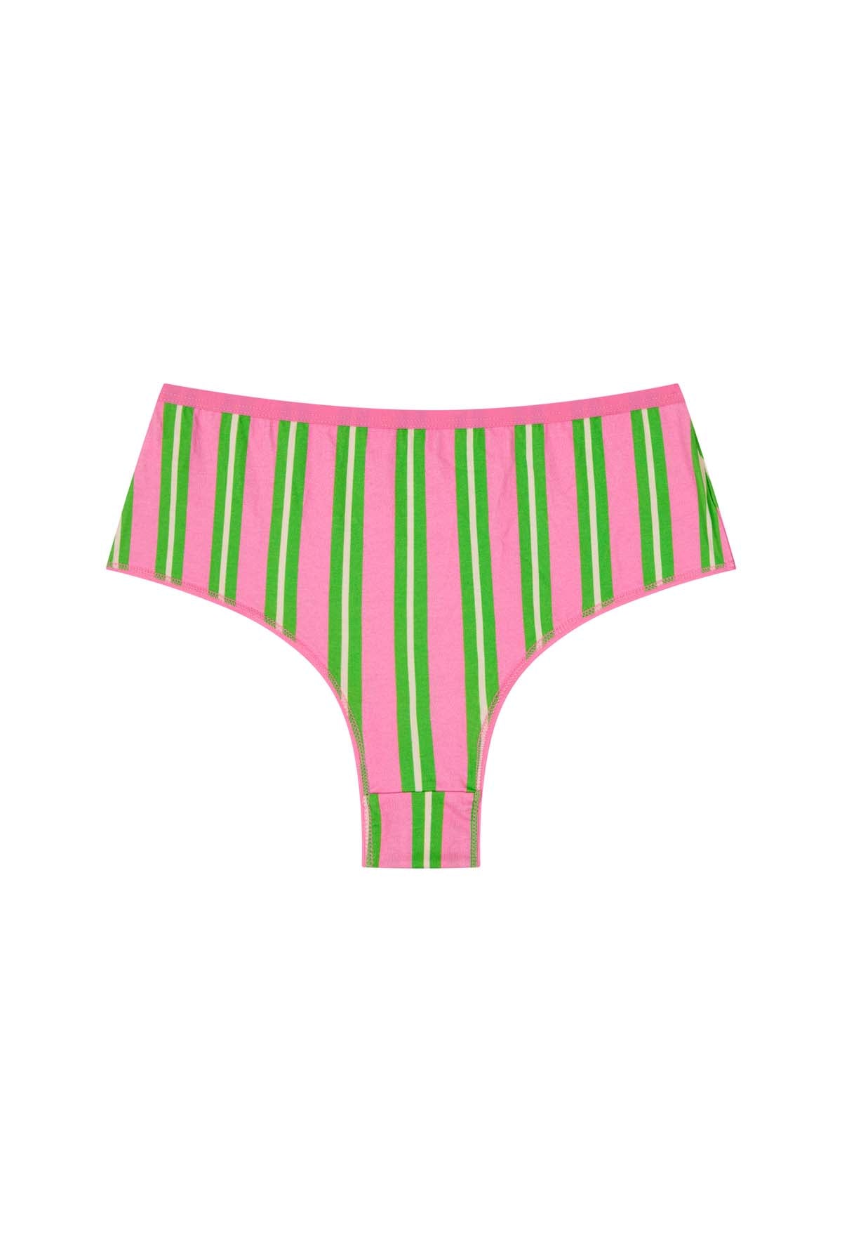 Shorty tanga coton imprimé pampa rose, WE ARE JOLIES