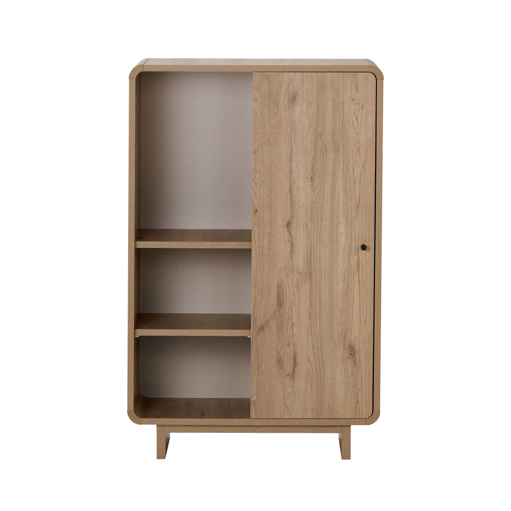 Buffet haut 1 porte aux bords arrondis en bois H110cm- DIMA, DRAWER