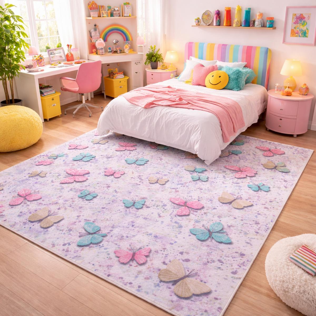 Tapis enfant PAP, très doux et facile d'entretien, UN AMOUR DE TAPIS