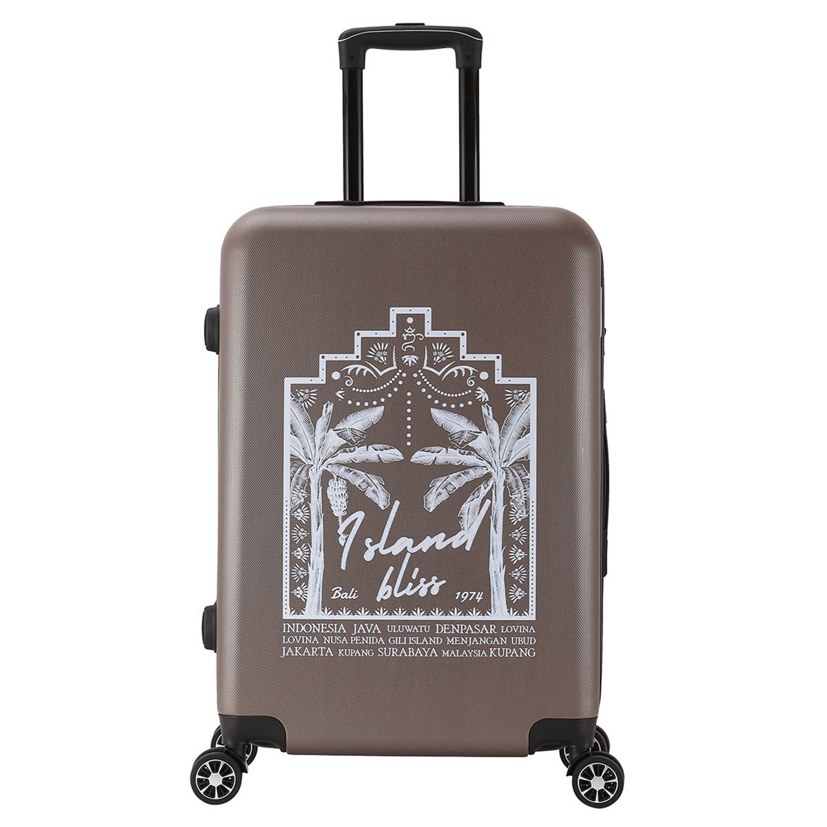 Valise grande taille 4 roues 75 cm ABS - TROPICAL DREAM - DEELUXE, DEELUXE
