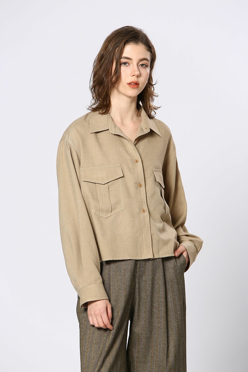 Long Sleeve Blouse, SEE U SOON