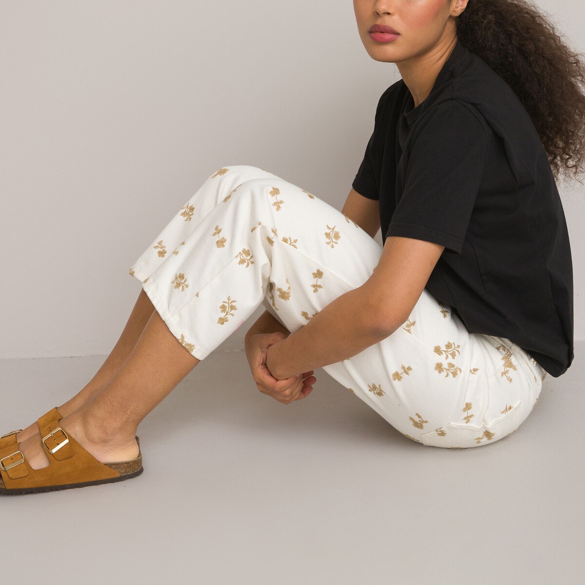 Pantalon en lin femme pas cher La Redoute