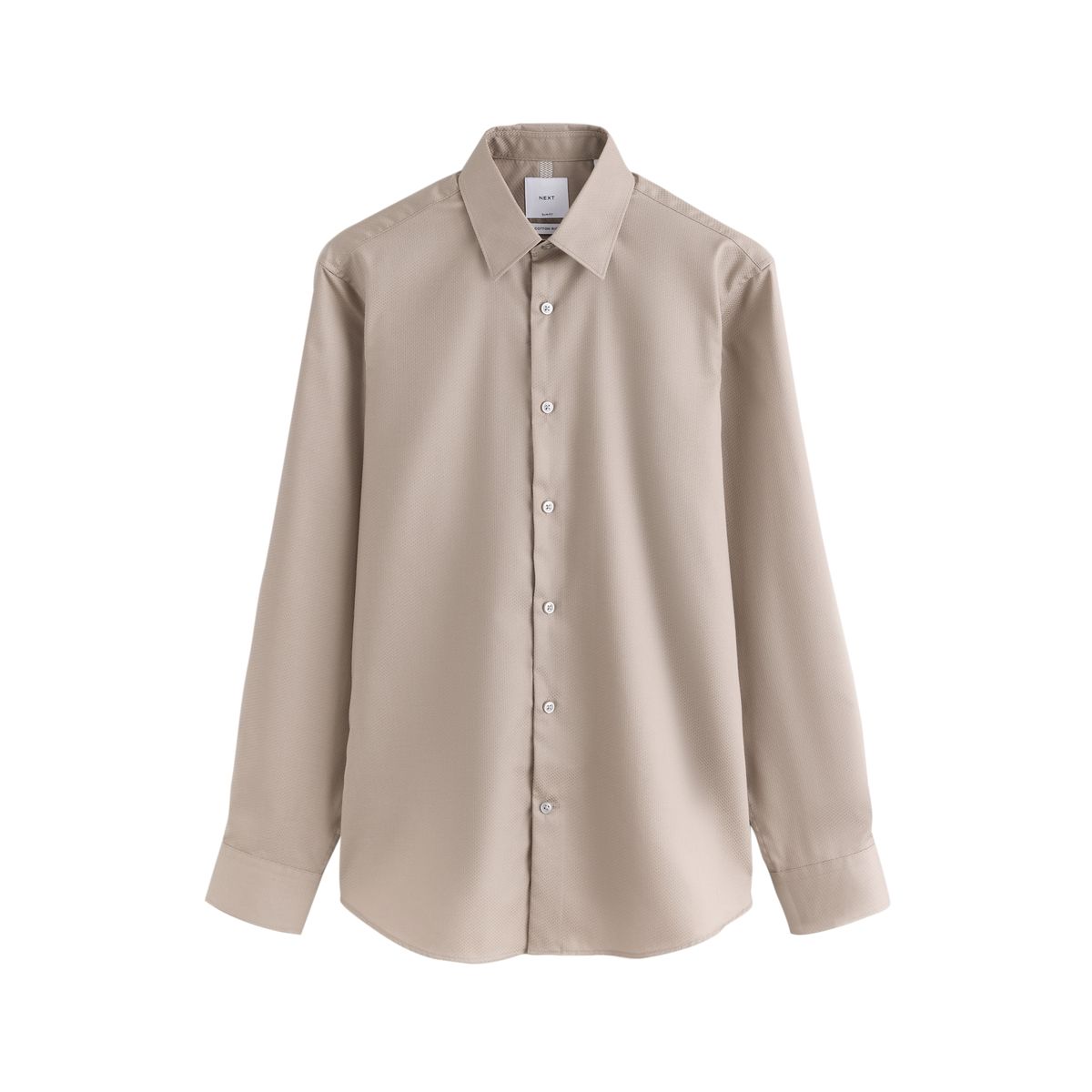 Chemise habillée texturée coton majoritaire, NEXT