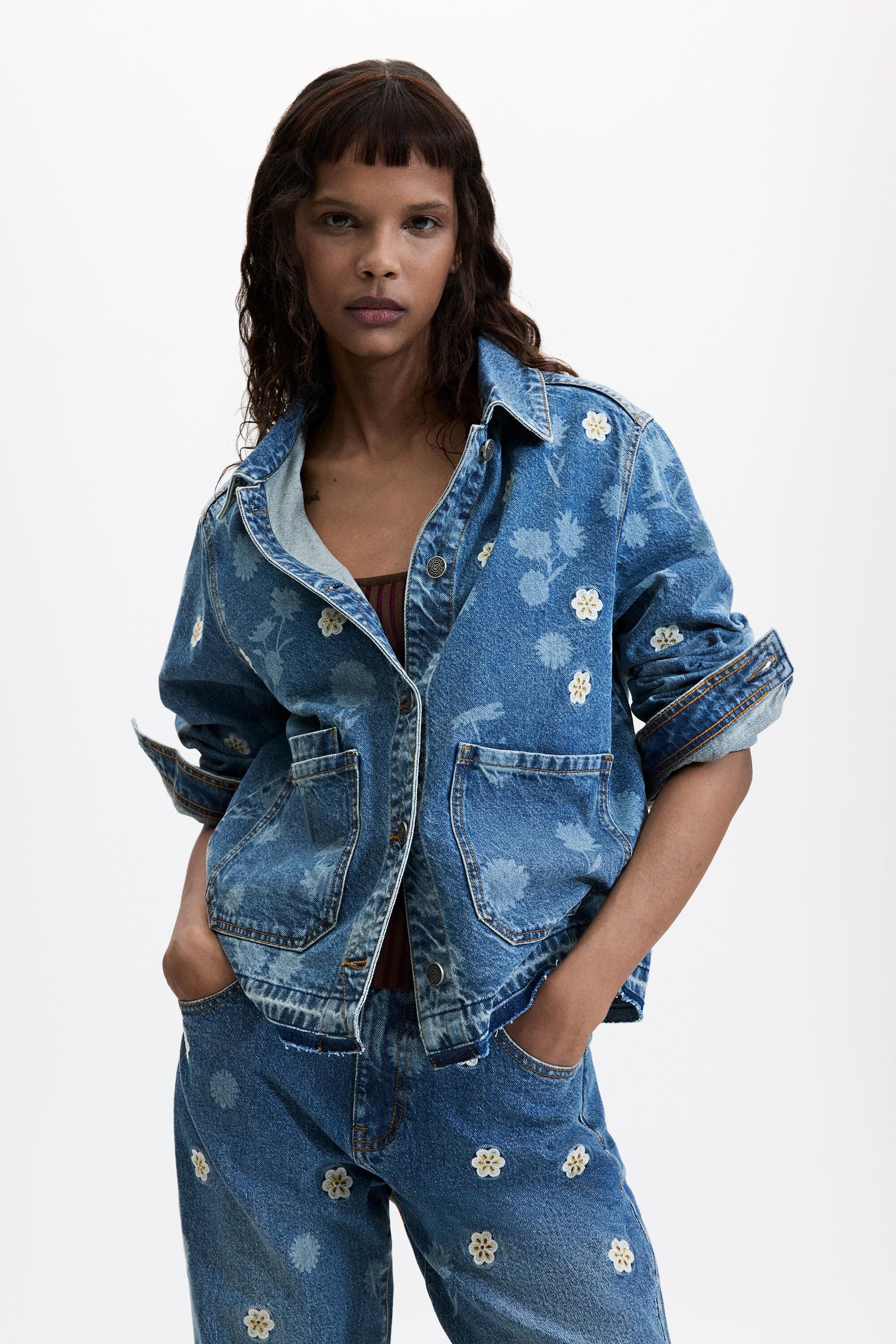 Veste en denim 100 % coton, DESIGUAL
