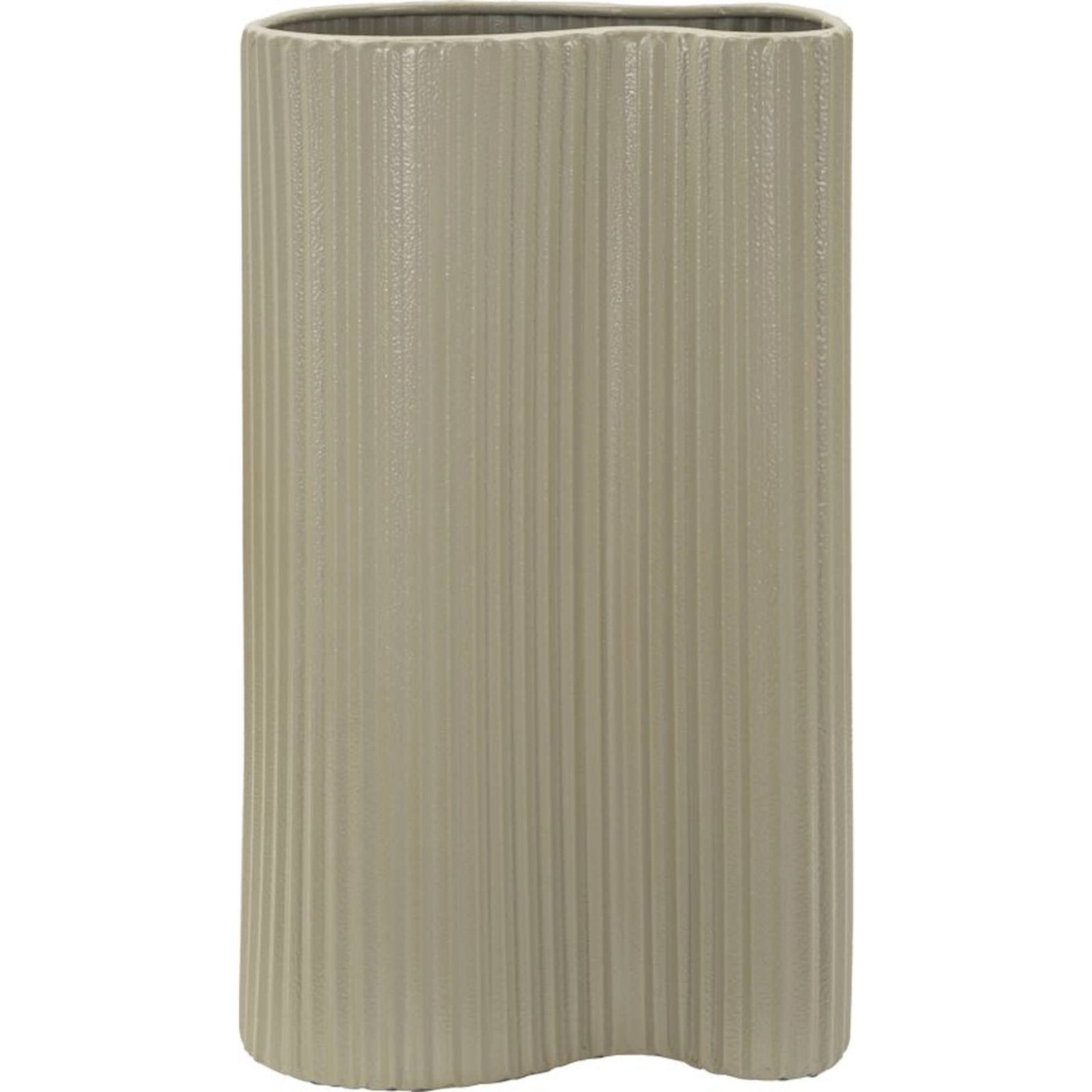Vase en fer mat relief ondulé MODERN, RECOLLECTION