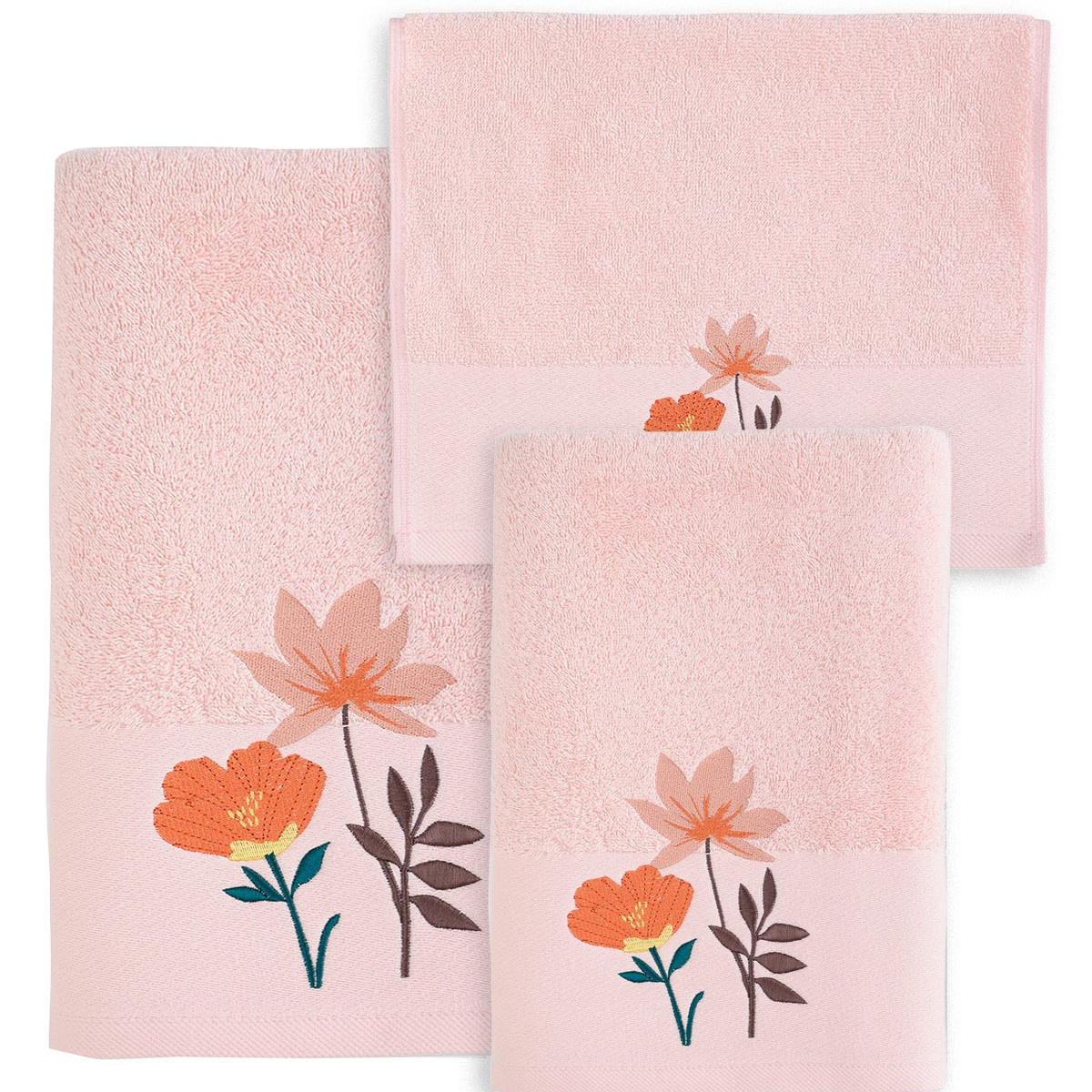 Ensemble de bain brodé 3 pièces ANGELICA, SENSEI MAISON