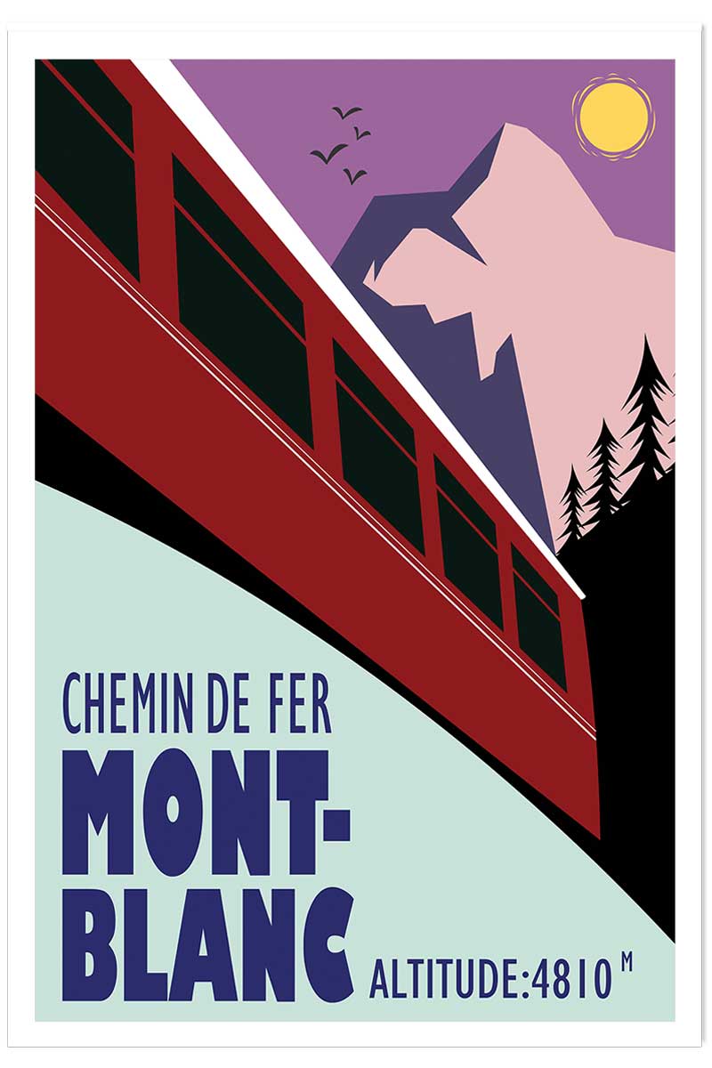 Affiche Terminus chamonix 4810m, HEXOA