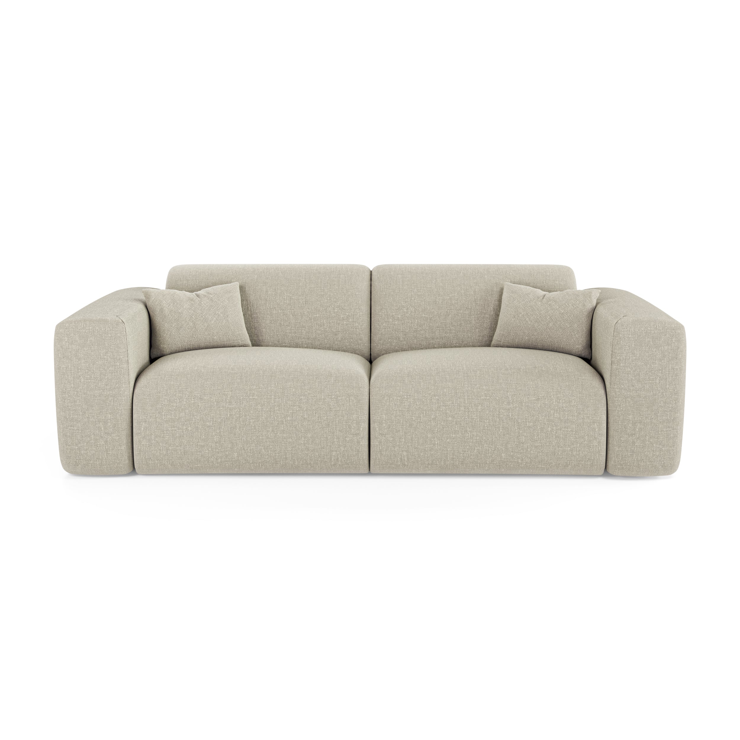 Canapé convertible express dunlopillo 160cm 4 places en tissu tramé MYRA, SIA HOME