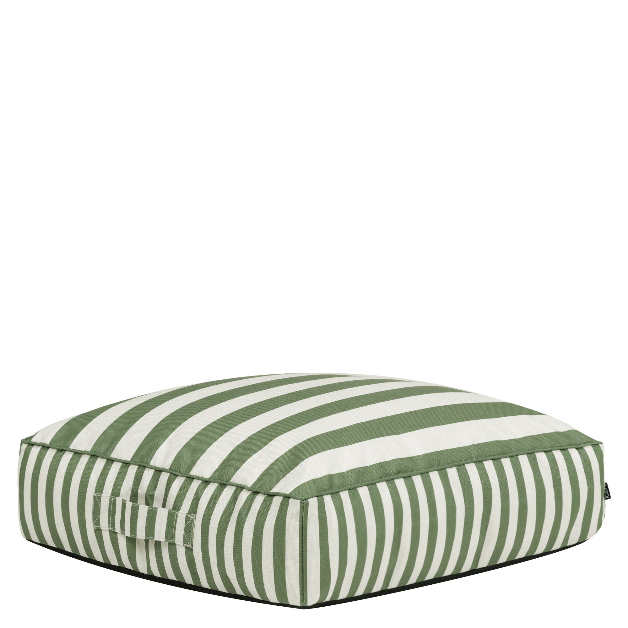Pouf coussin de sol extérieur en tissu tissé rayé, Oeko-Tex® - SOLUS, ICON