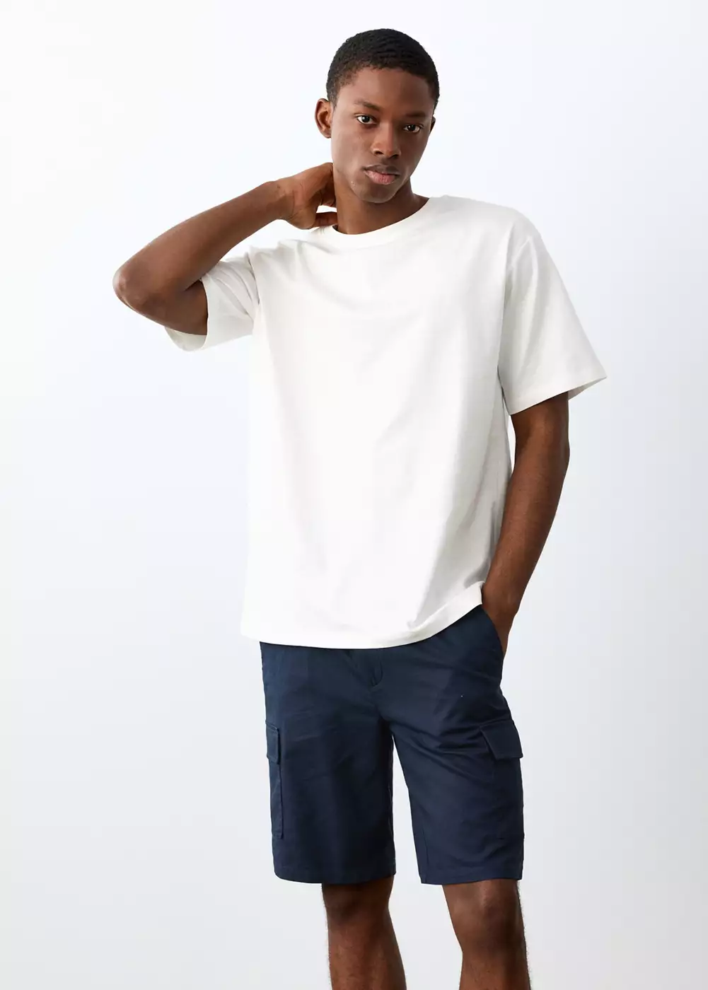 T-shirt basique en coton, MANGO TEEN