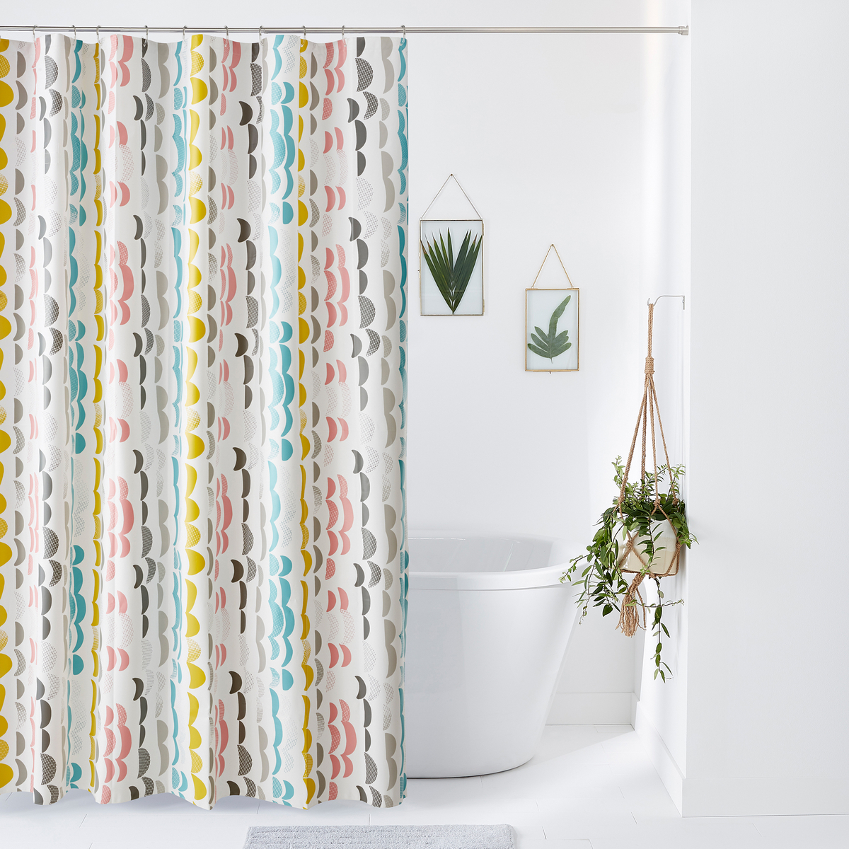 Product photograph of Bliss Fantasy Print Shower Curtain from La Redoute UK