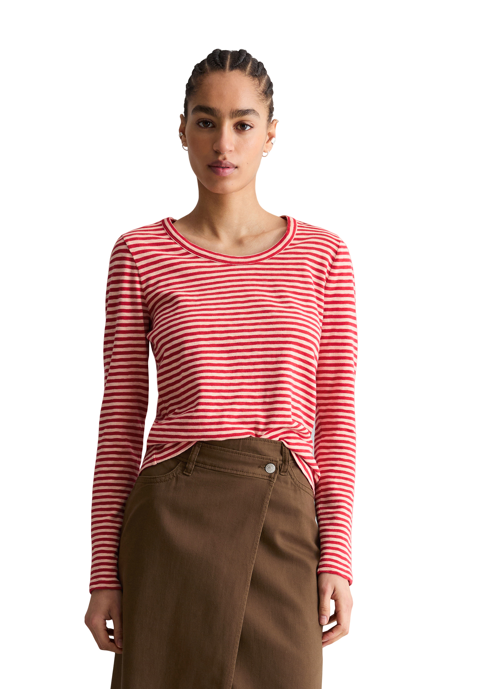 T-shirt long régulier en Heavy Slub Jersey, MARC O’POLO DENIM
