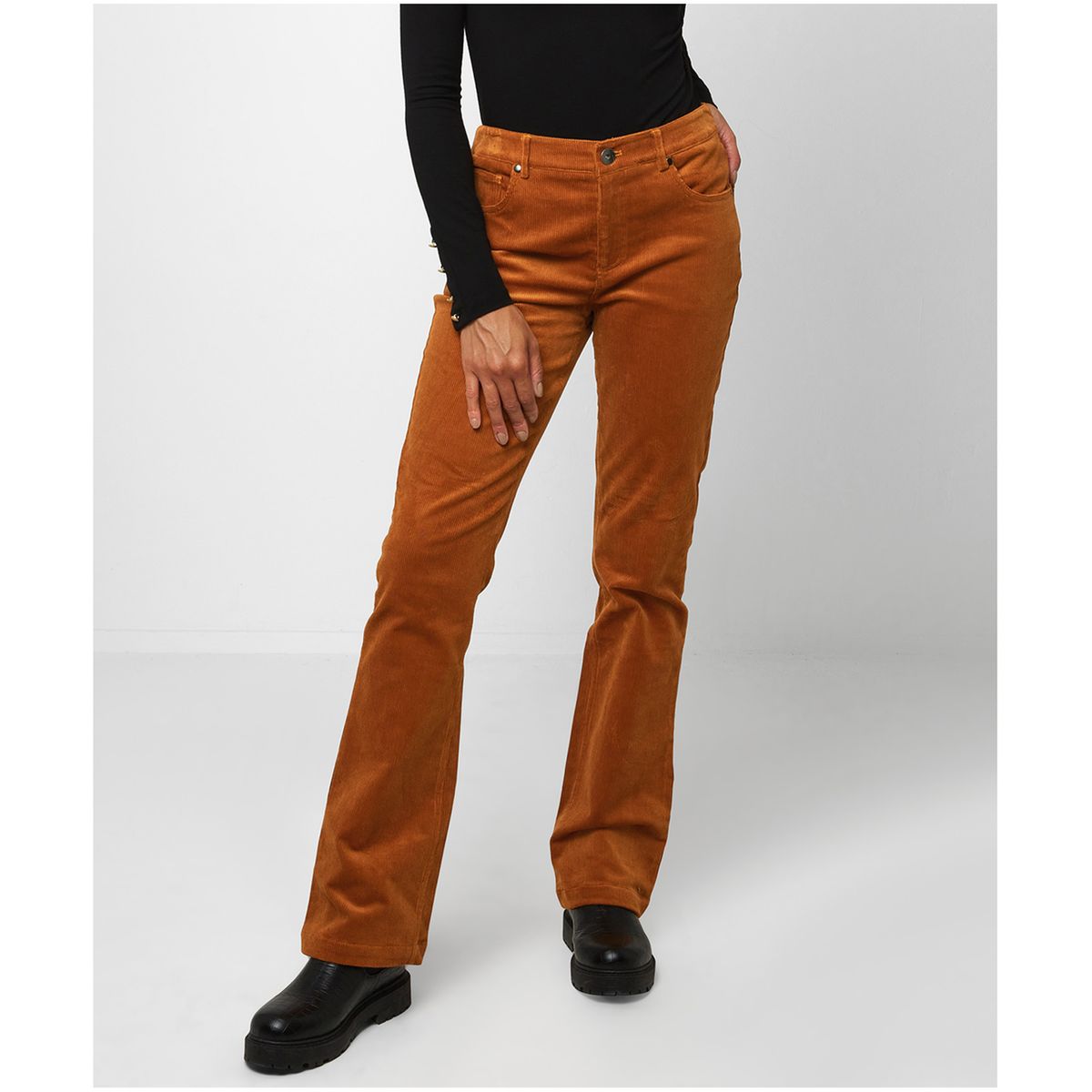 Pantalon velours femme bootcut hot sale