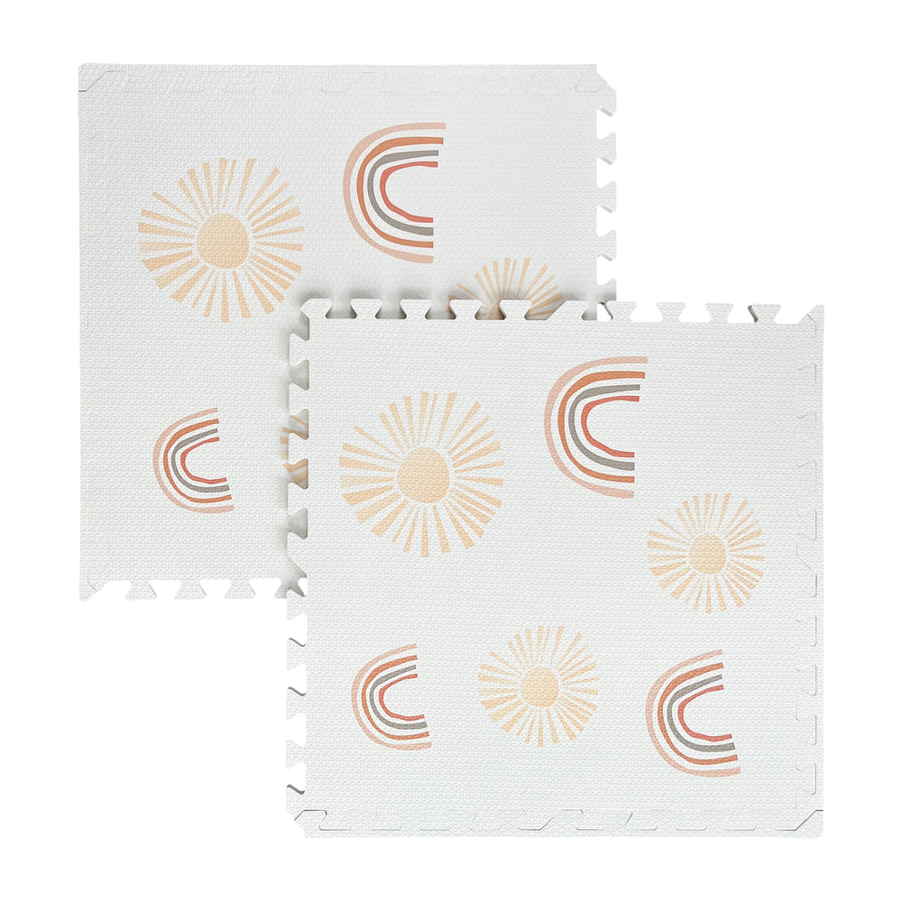 Tapis puzzle éducatif arc-en-ciel et soleil 6 pièces, MEOW BABY