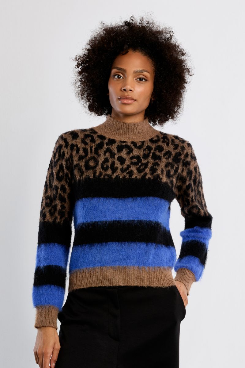 Pull en maille léopard, LILI SIDONIO