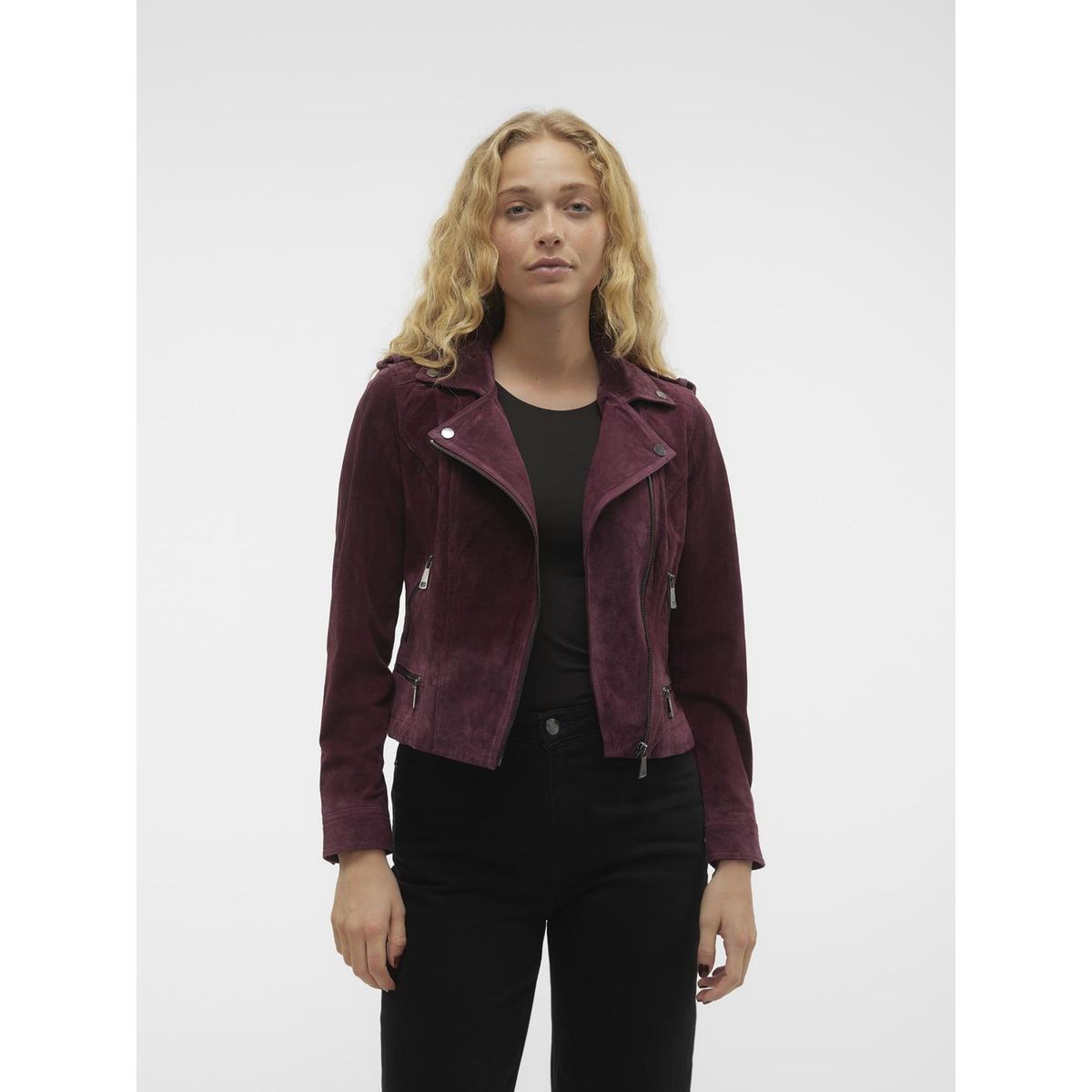 Veste courte best sale bordeaux femme