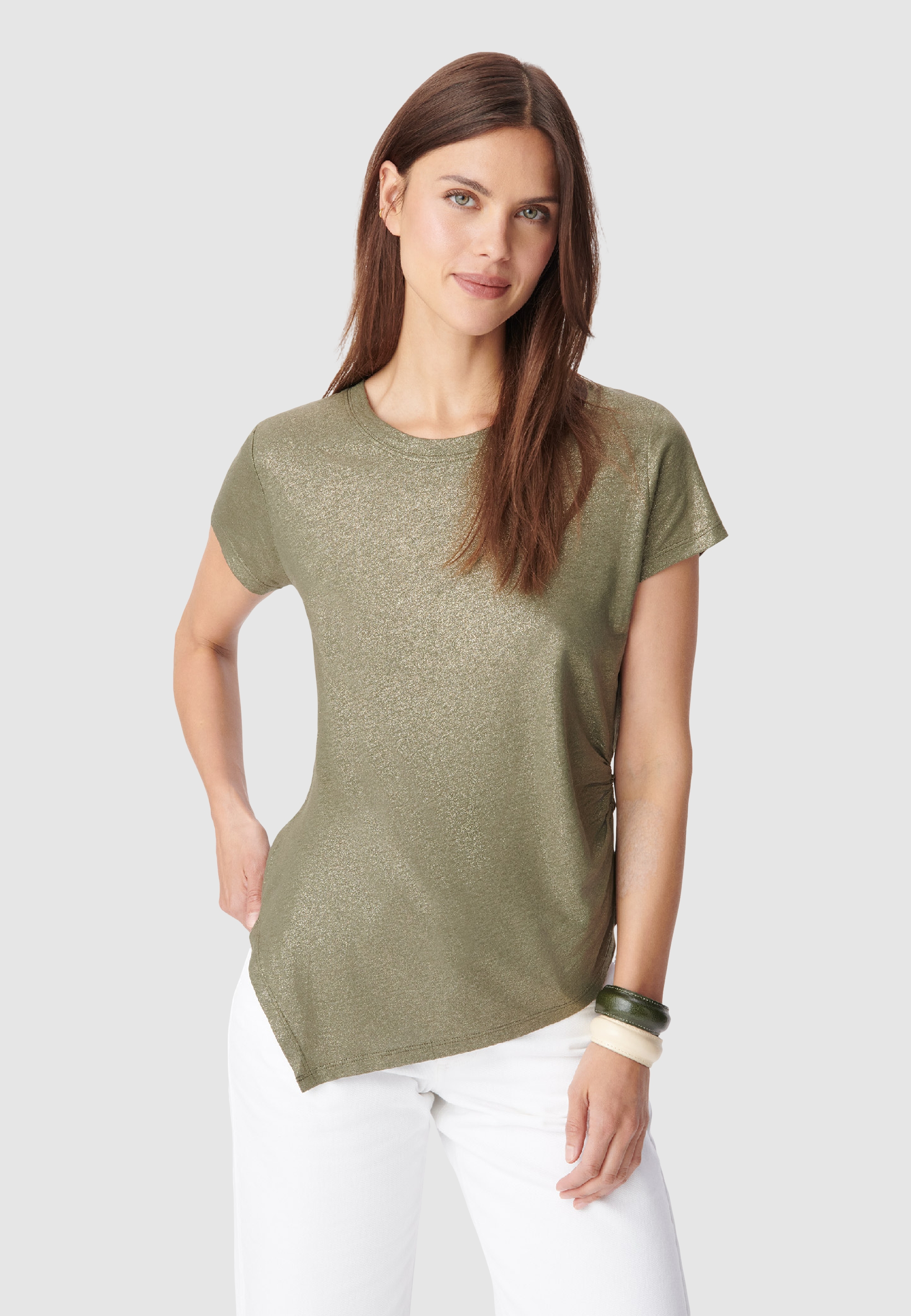 Tee-shirt asymétrique fil textile, IKKS