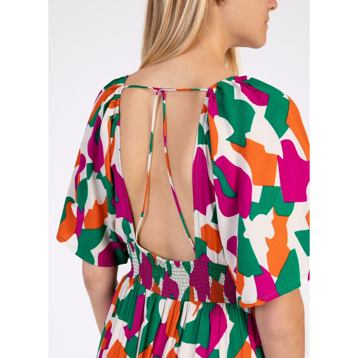 Robe An'ge En Crêpe Noir - Taille M, Neuve Sans étiquette, Manches 3/4, Style évasé
