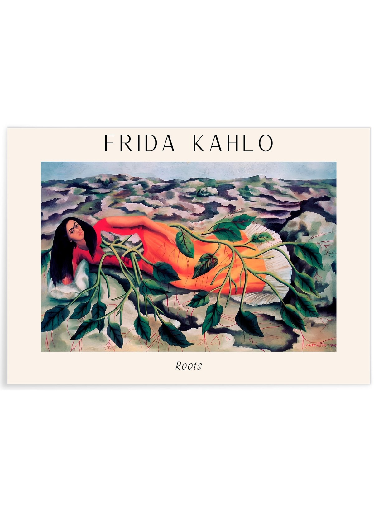 Affiche Frida Kahlo « Roots », L'AFFICHERIE