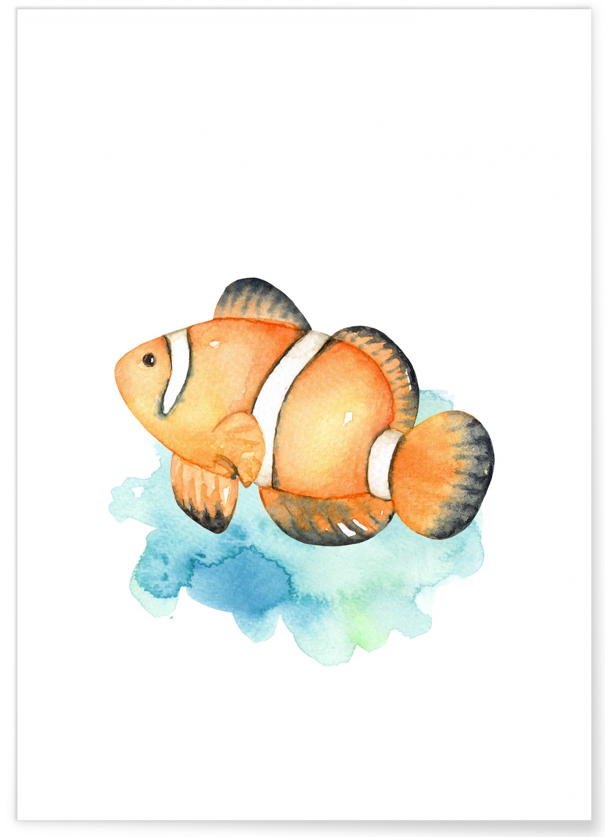 Affiche Enfant Poisson Clown, L'AFFICHERIE