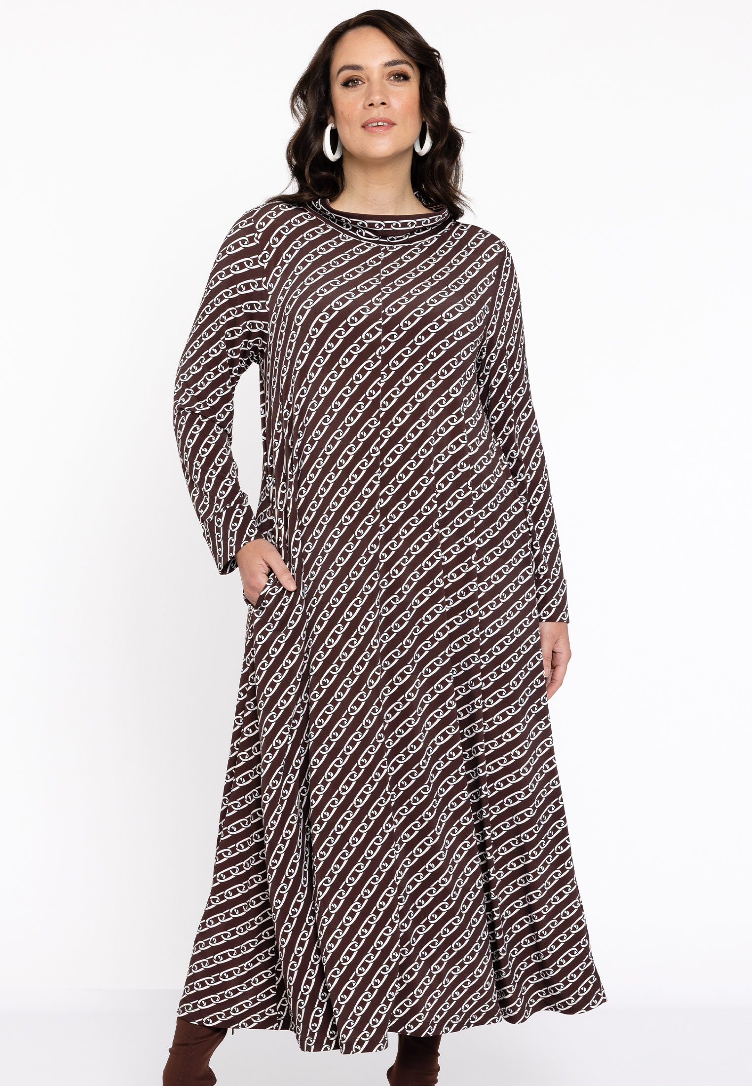 Robe imprimée chaîne, YOEK