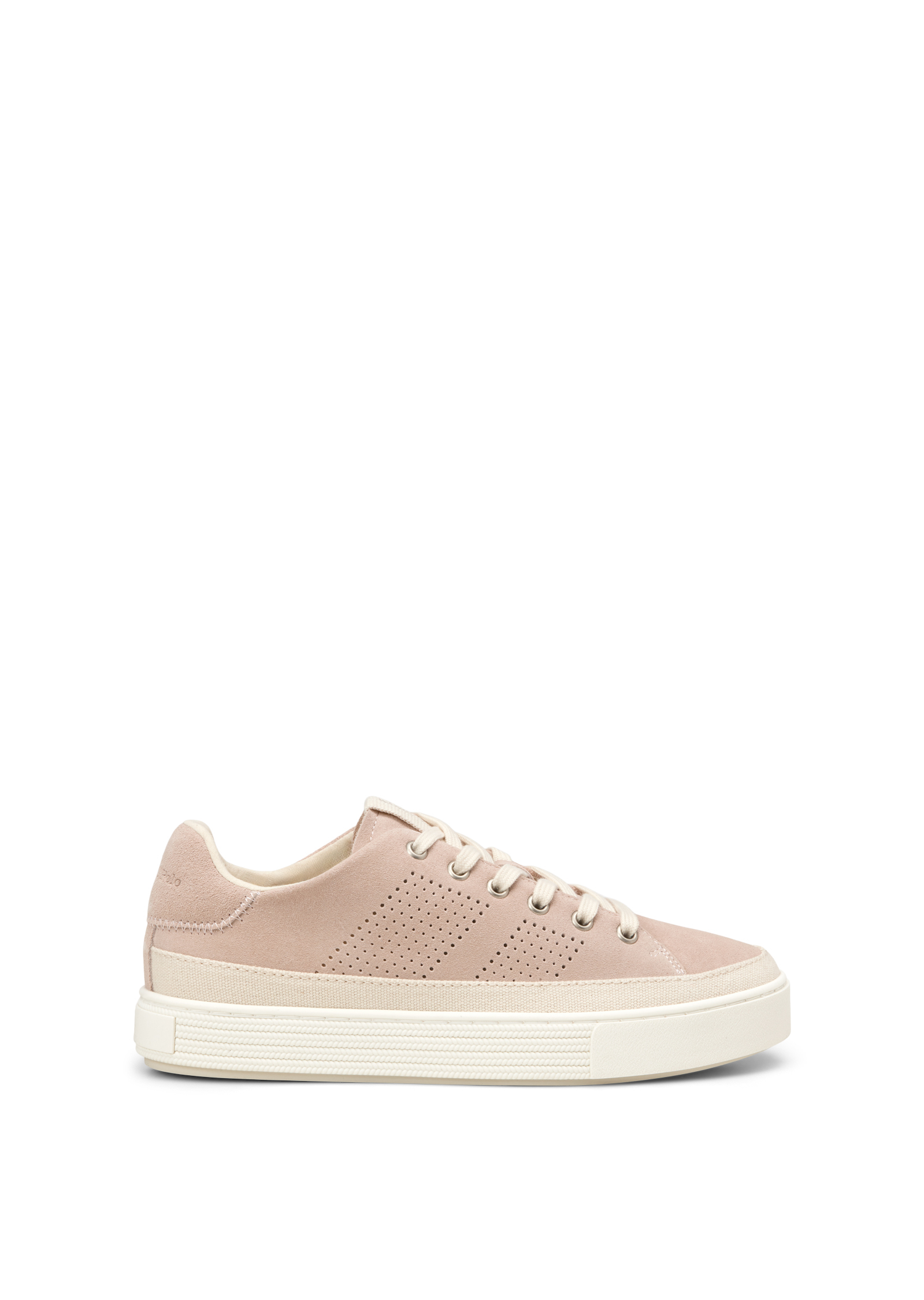 Baskets en cuir velours avec bande en reps, MARC O'POLO