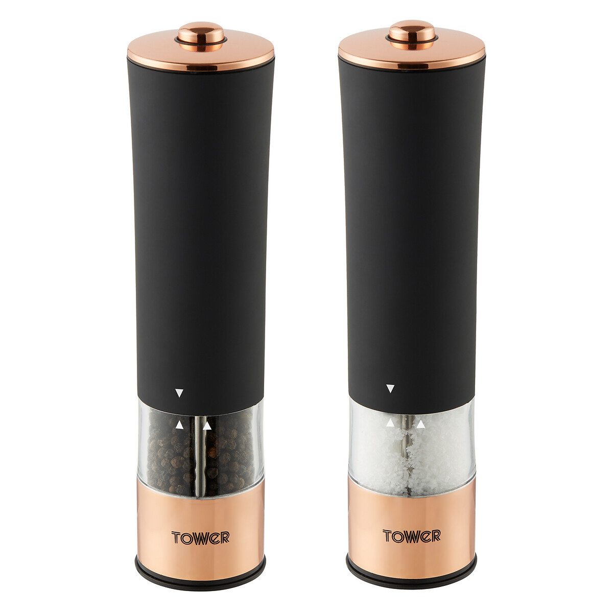 Electric Salt and Pepper Mill in Copper, TOWER