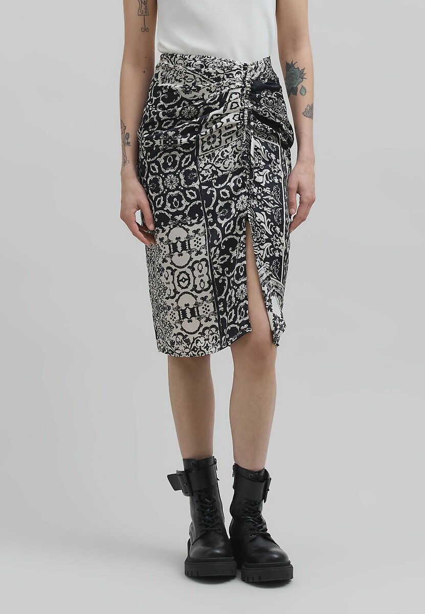 Recycled Patchwork Mini Skirt, IKKS