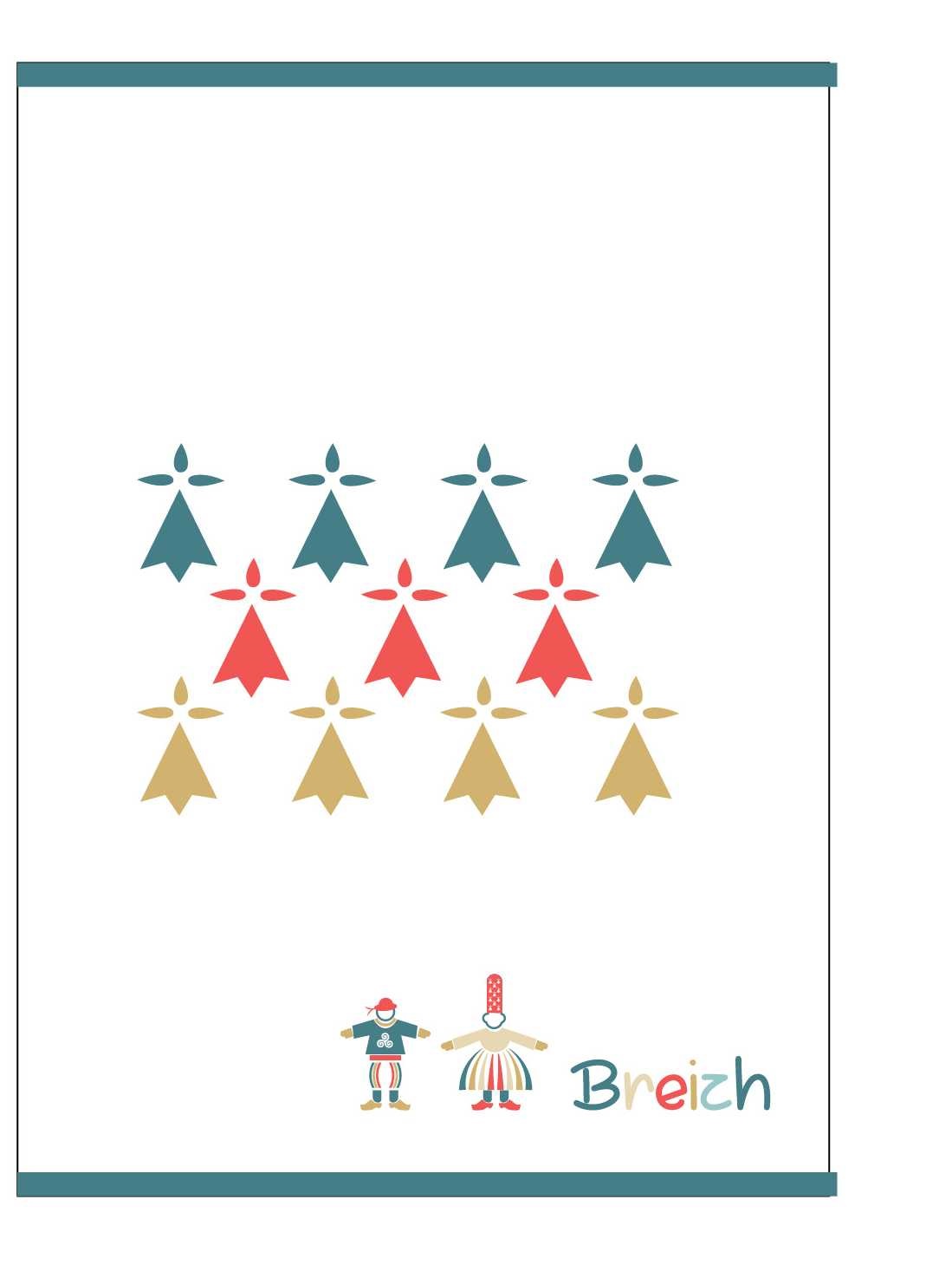 Lot de 2 torchon Hermine, EDEN