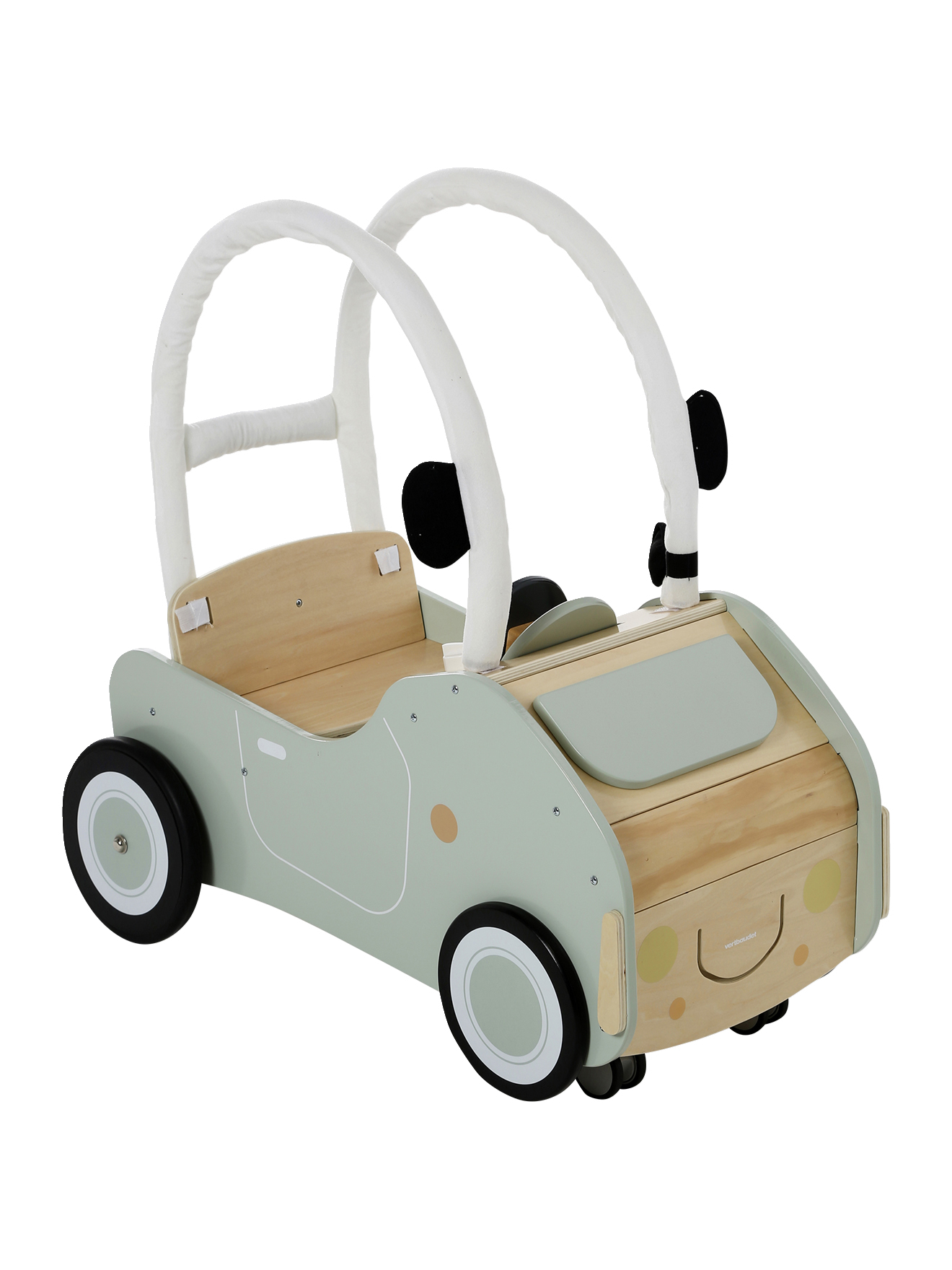 Porteur voiture géante en bois FSC®, VERTBAUDET