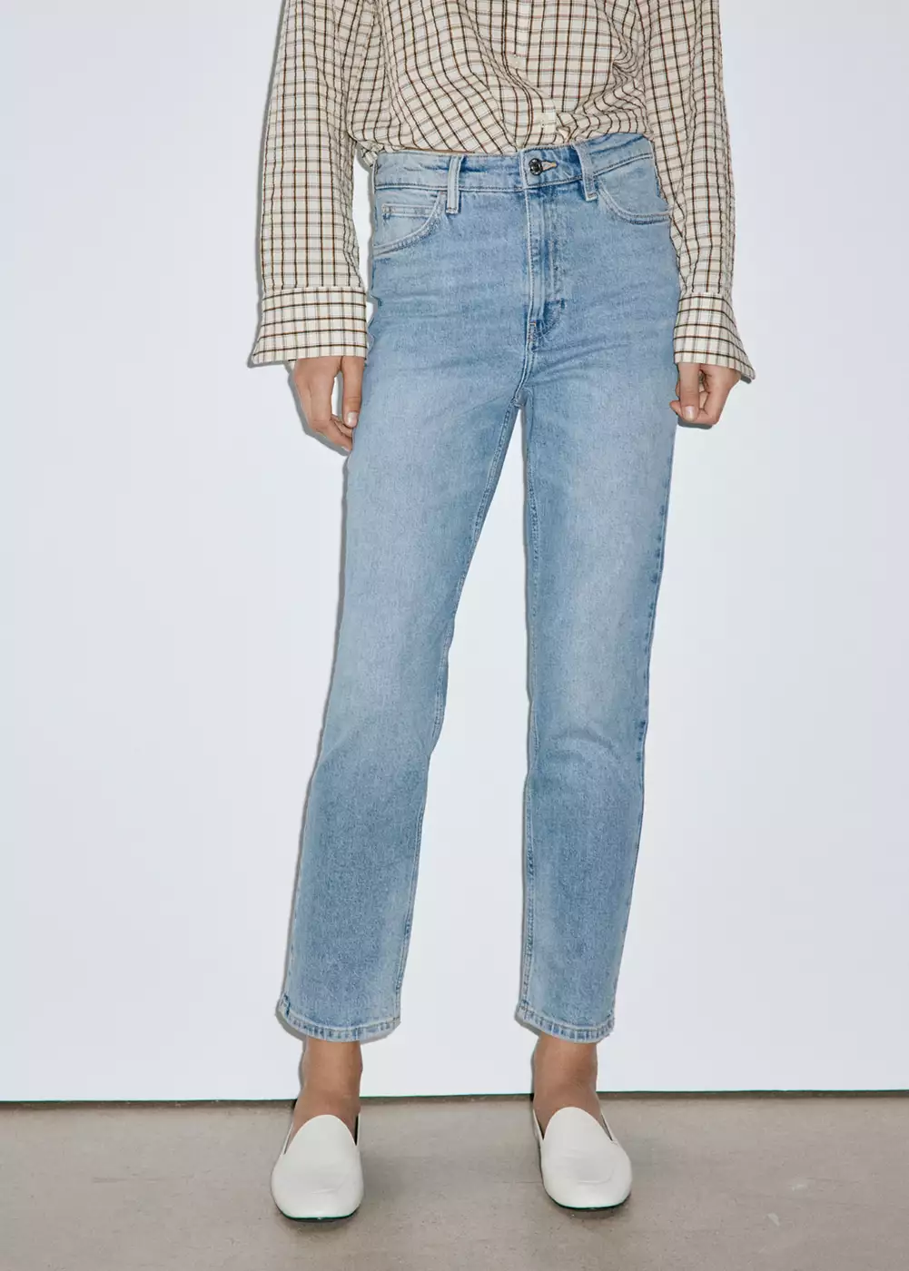 Jean Newmom confort taille haute, MANGO