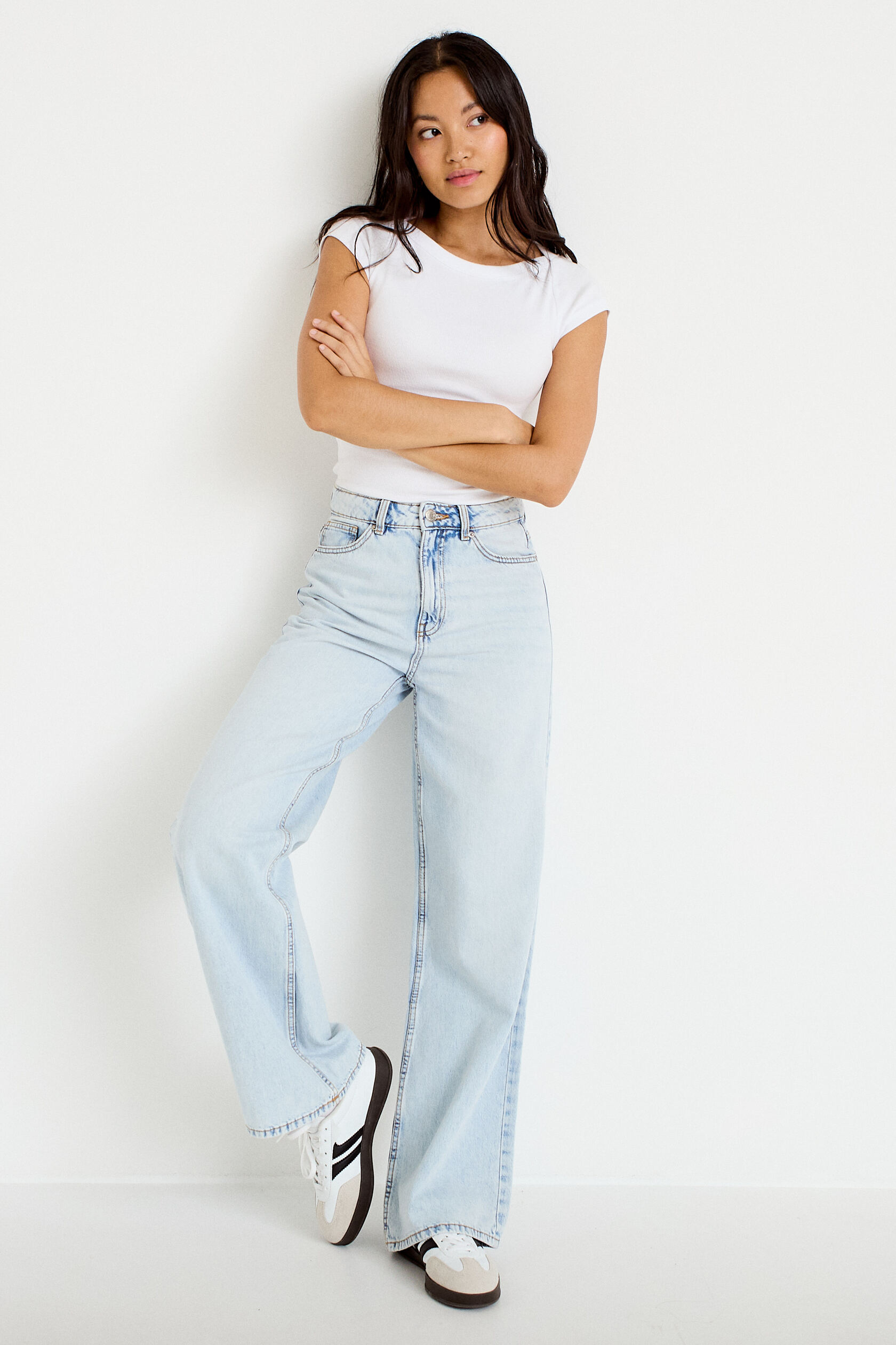 Jeans wide leg taille haute, CACHE CACHE